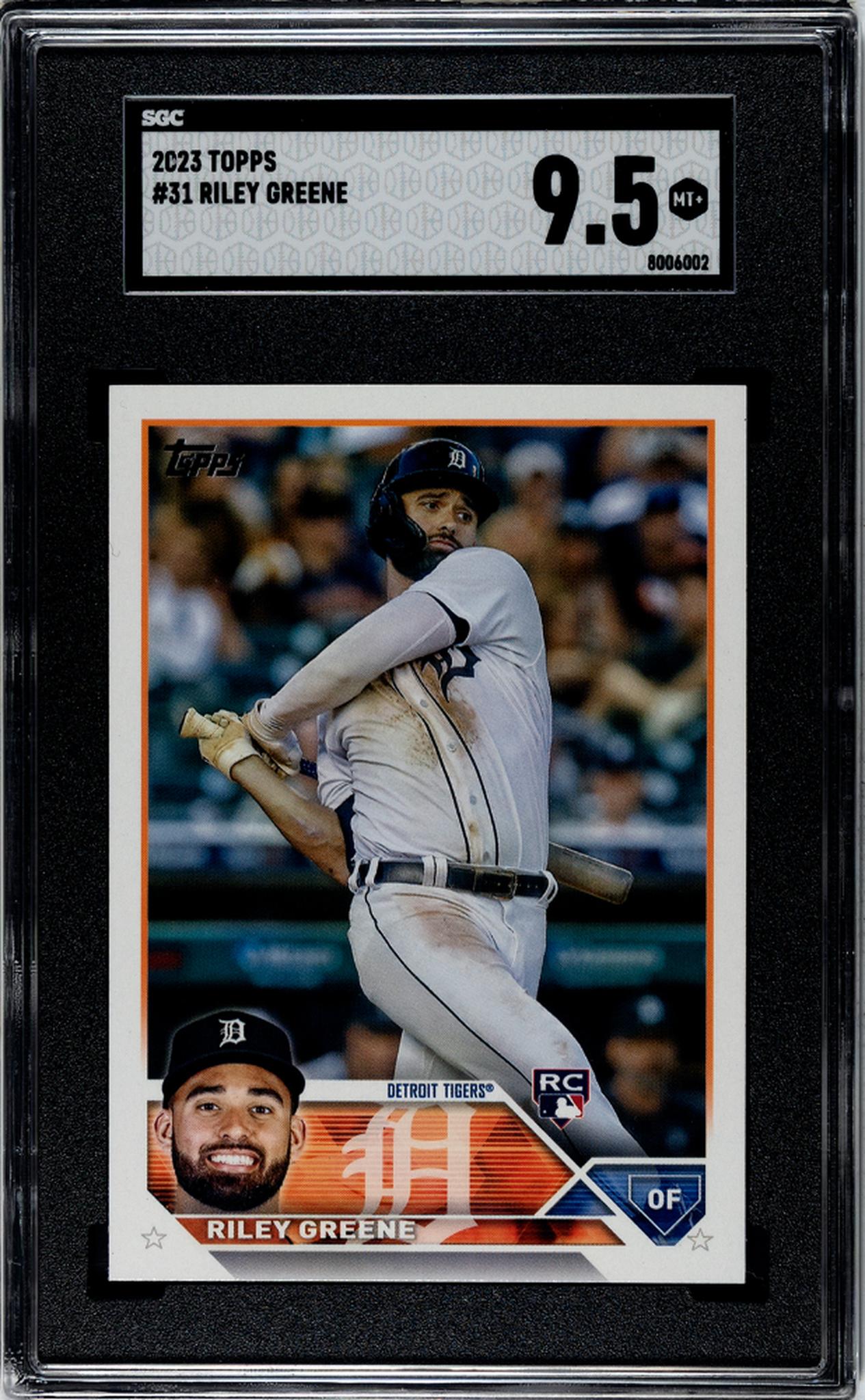 2023 Topps #31 Riley Greene Series One SGC 9.5