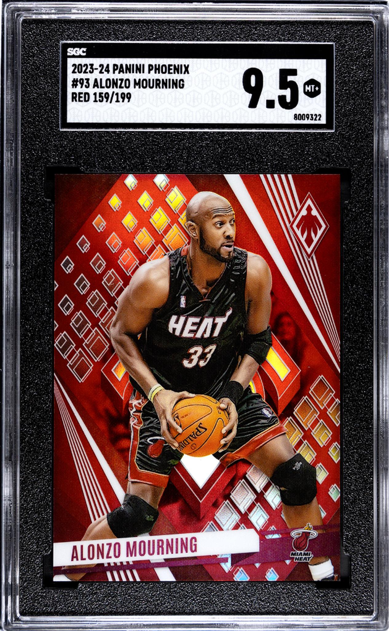 2023-24 Panini Phoenix #93 Alonzo Mourning Red 159/199 SGC 9.5