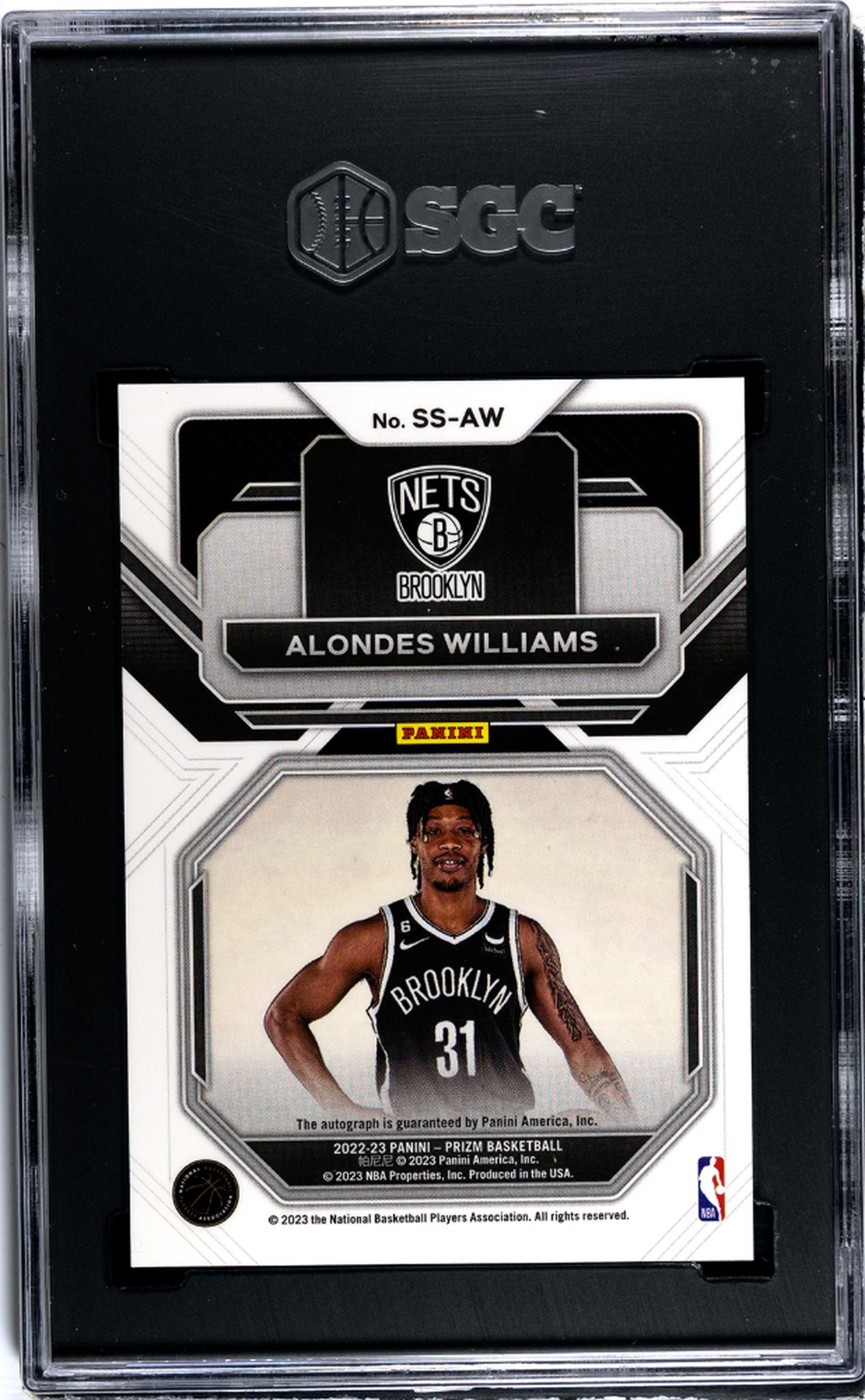 2022-23 Panini Prizm Sensational Signatures Alondes Williams