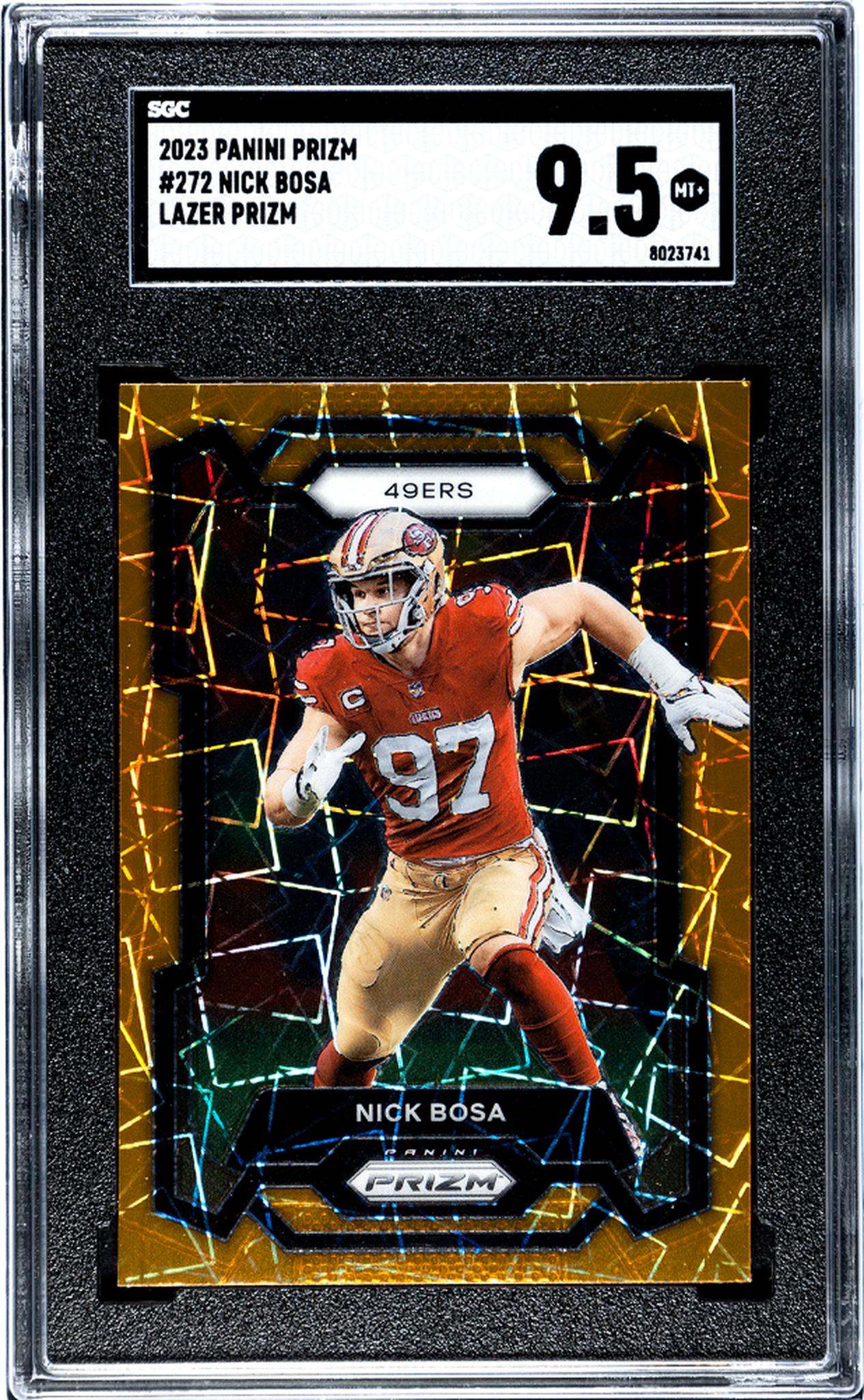 2023 Panini Prizm #272 Nick Bosa Lazer Prizm SGC 9.5