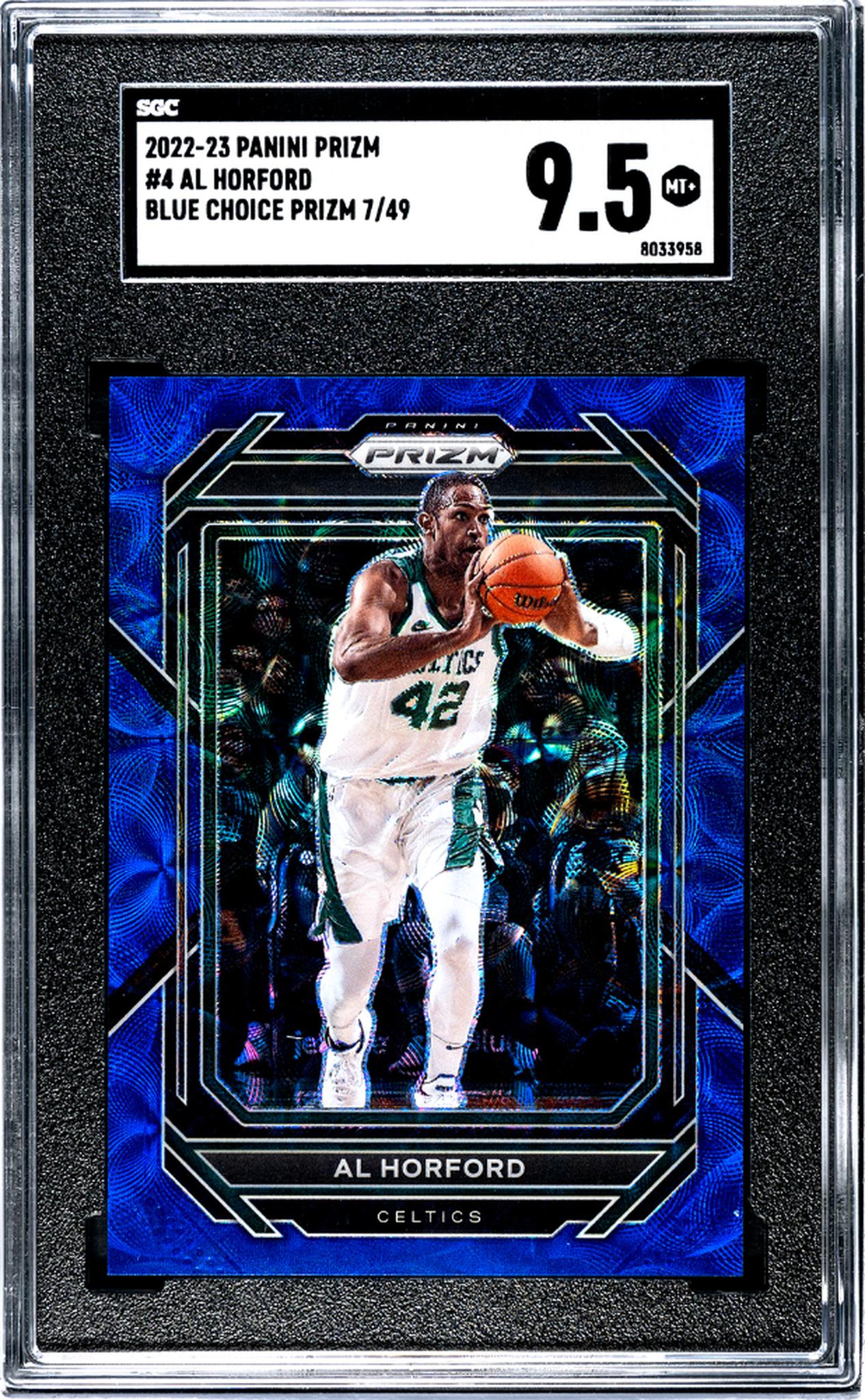 2022 Prizm #4 Al Horford Blue Choice Prizm /49 SGC 9.5