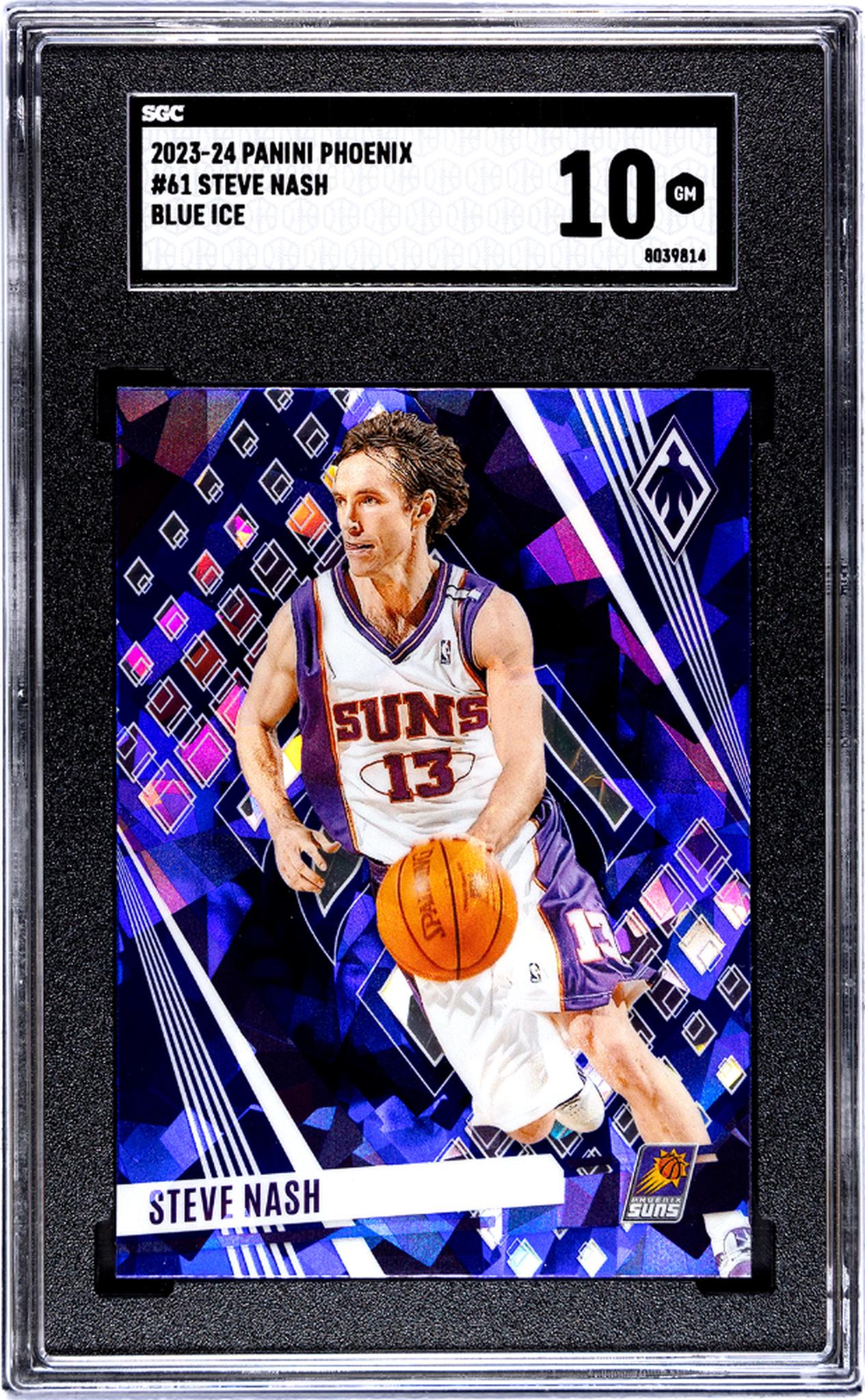 2023-24 Panini Phoenix #61 Steve Nash Blue Ice SGC 10