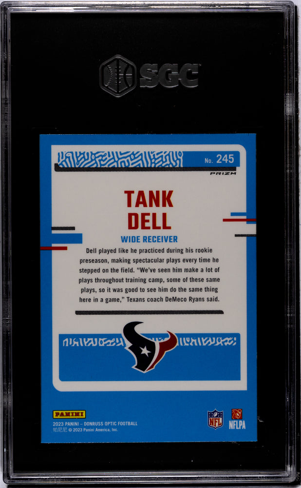 2023 Panini Donruss Optic Tank Dell Holo Prizm #245 SGC 10