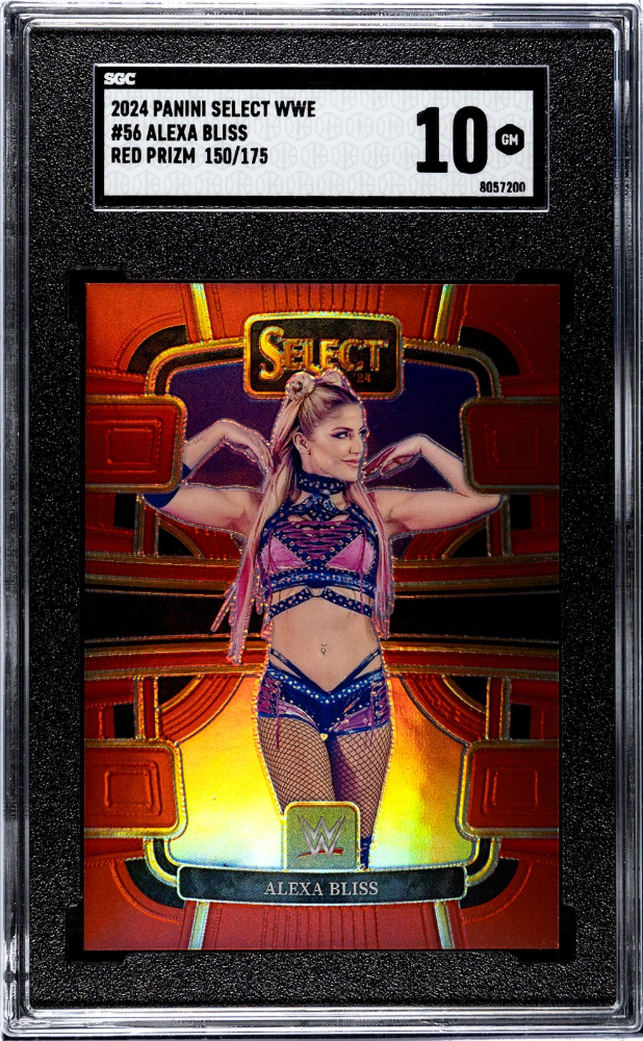 2024 Panini Select Red Prizm Alexa Bliss #56 /175 SGC 10