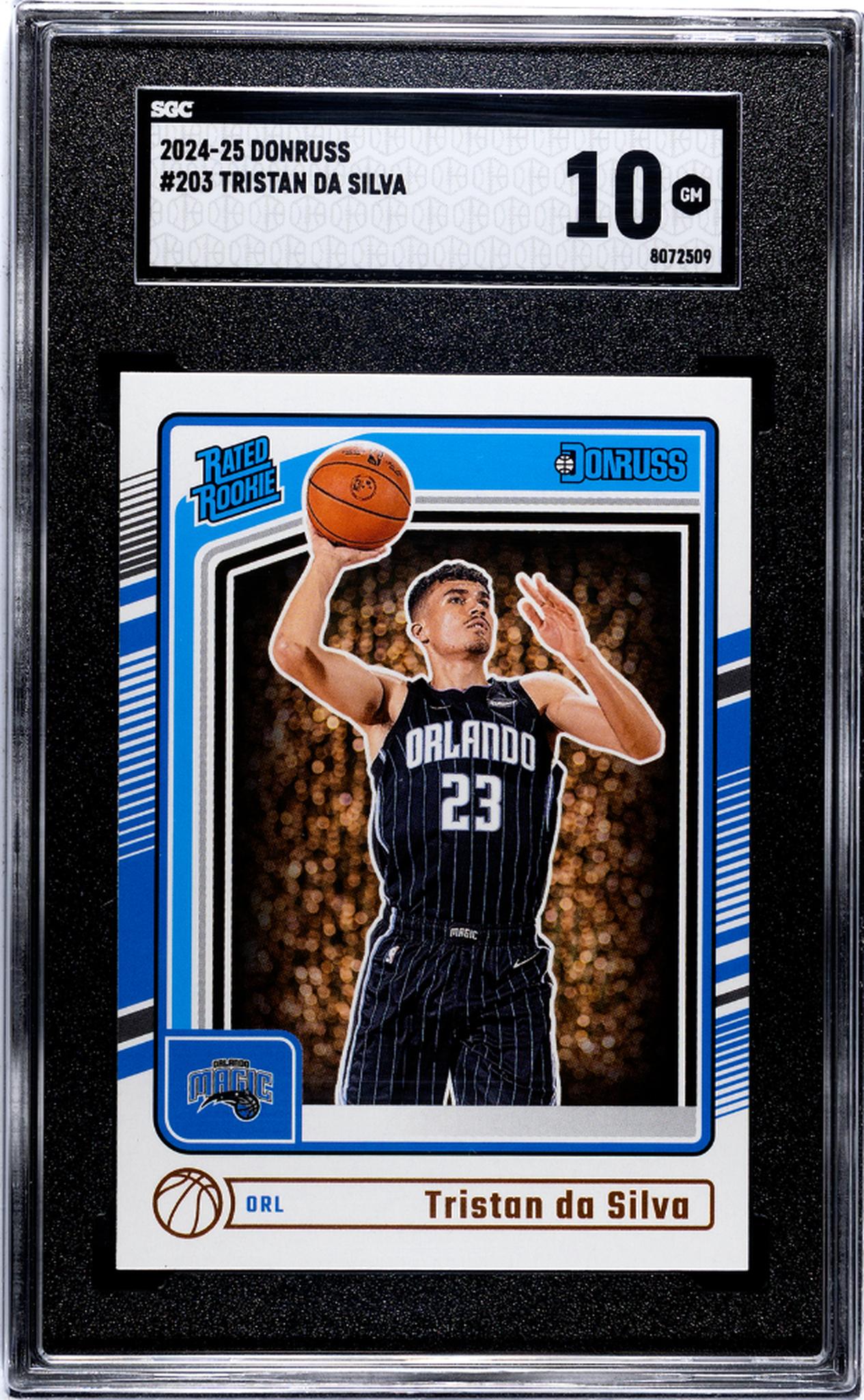 2024-25 Panini Donruss Rated Rookie Tristan da Silva #203 RC SGC 10