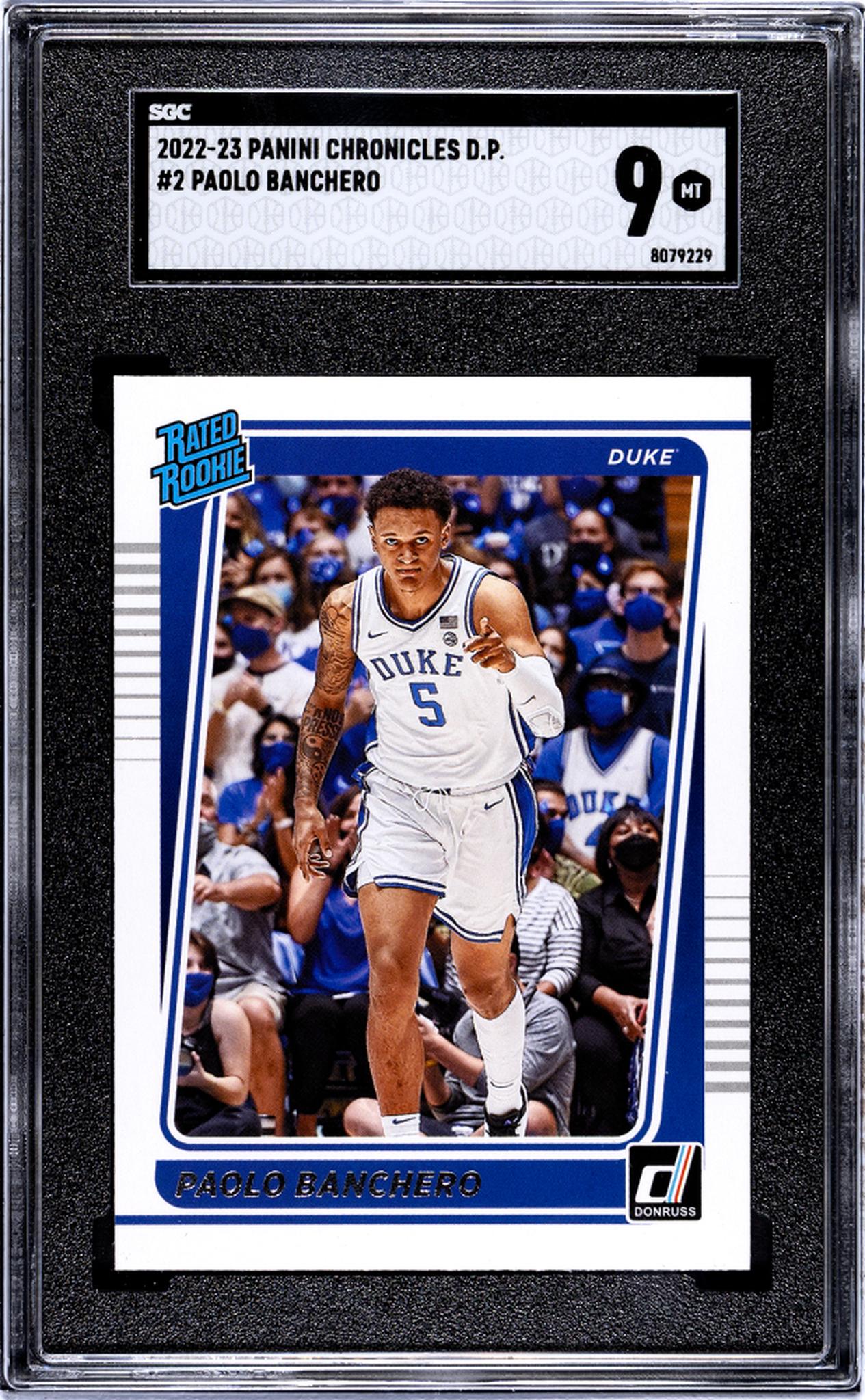 2022 Panini Chronicles Paolo Banchero #2 RC SGC 9