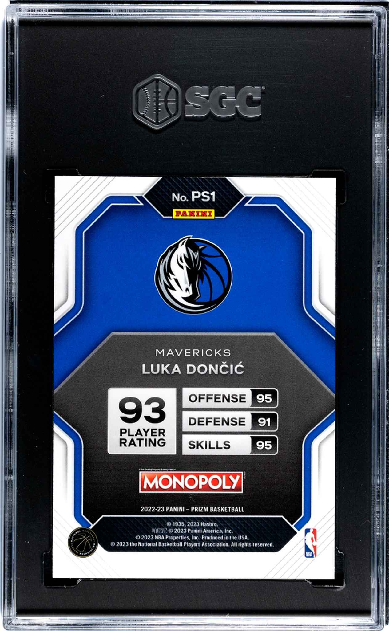 2022 Panini Prizm Monopoly Luka Dončić #PS1 SGC 9