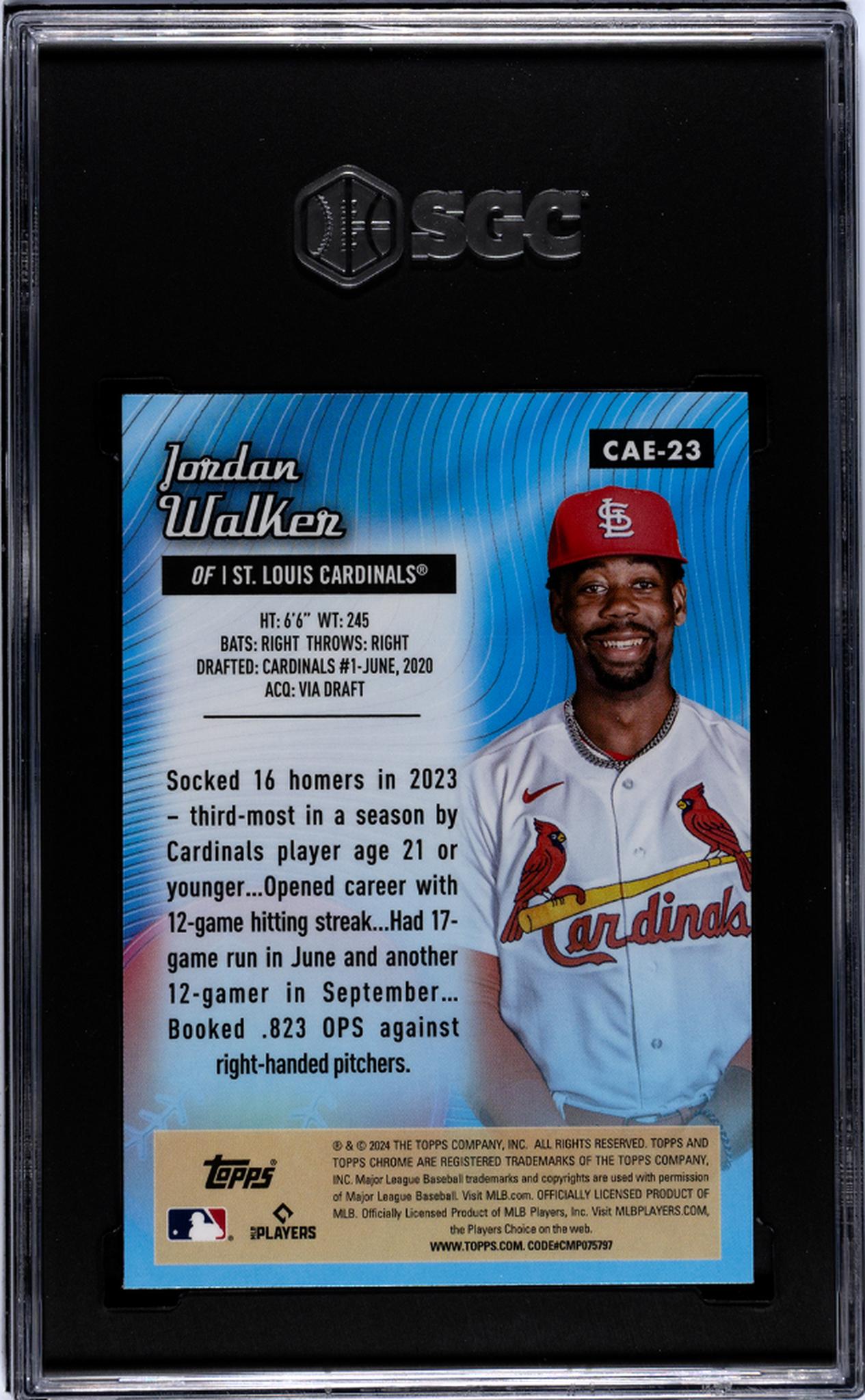 2024 Topps Chrome #CAE-23 Jordan Walker All Etch SGC 10