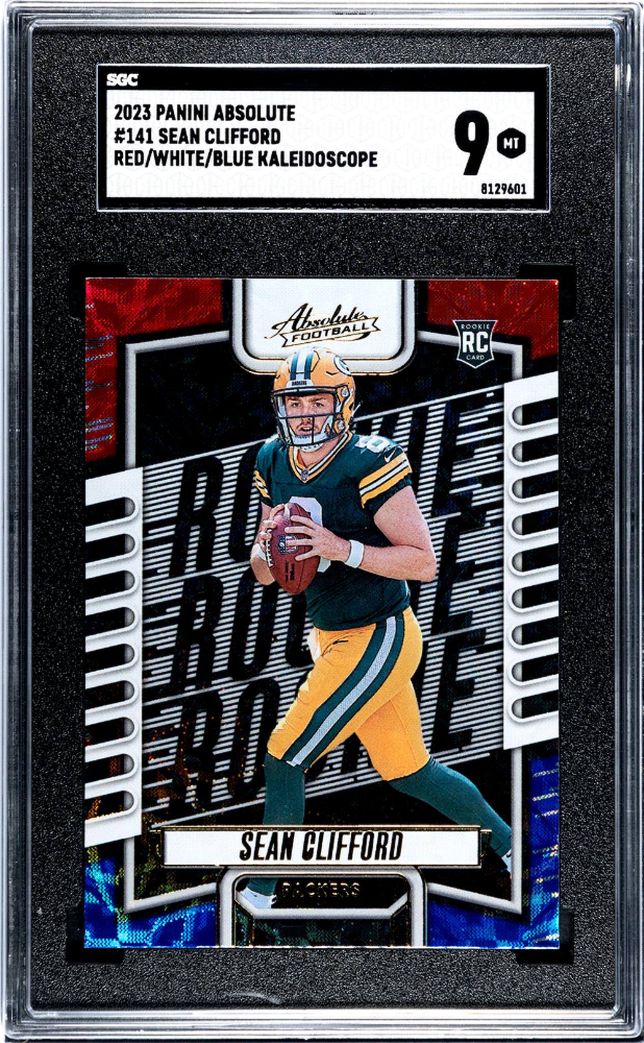 2023 Absolute #141 Sean Clifford Red/White/Blue Kaleidoscope SGC 9