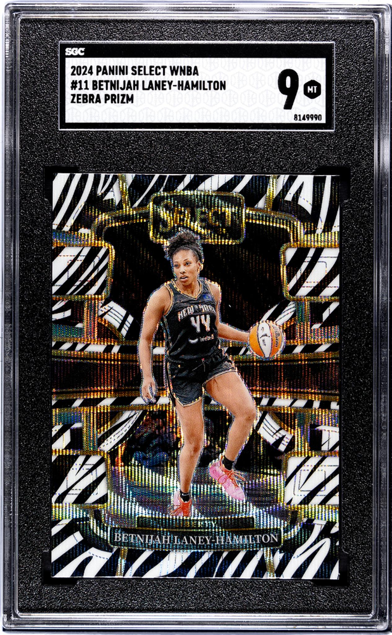 2024 Panini Select Zebra Betnijah Laney-Hamilton #11 SGC 9