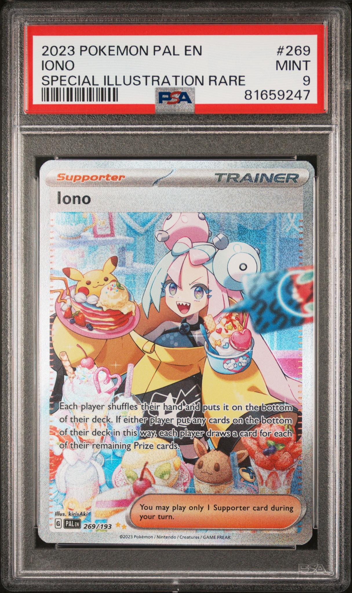 2023 Pokemon #269 Iono Special Illustration Rare PSA 9