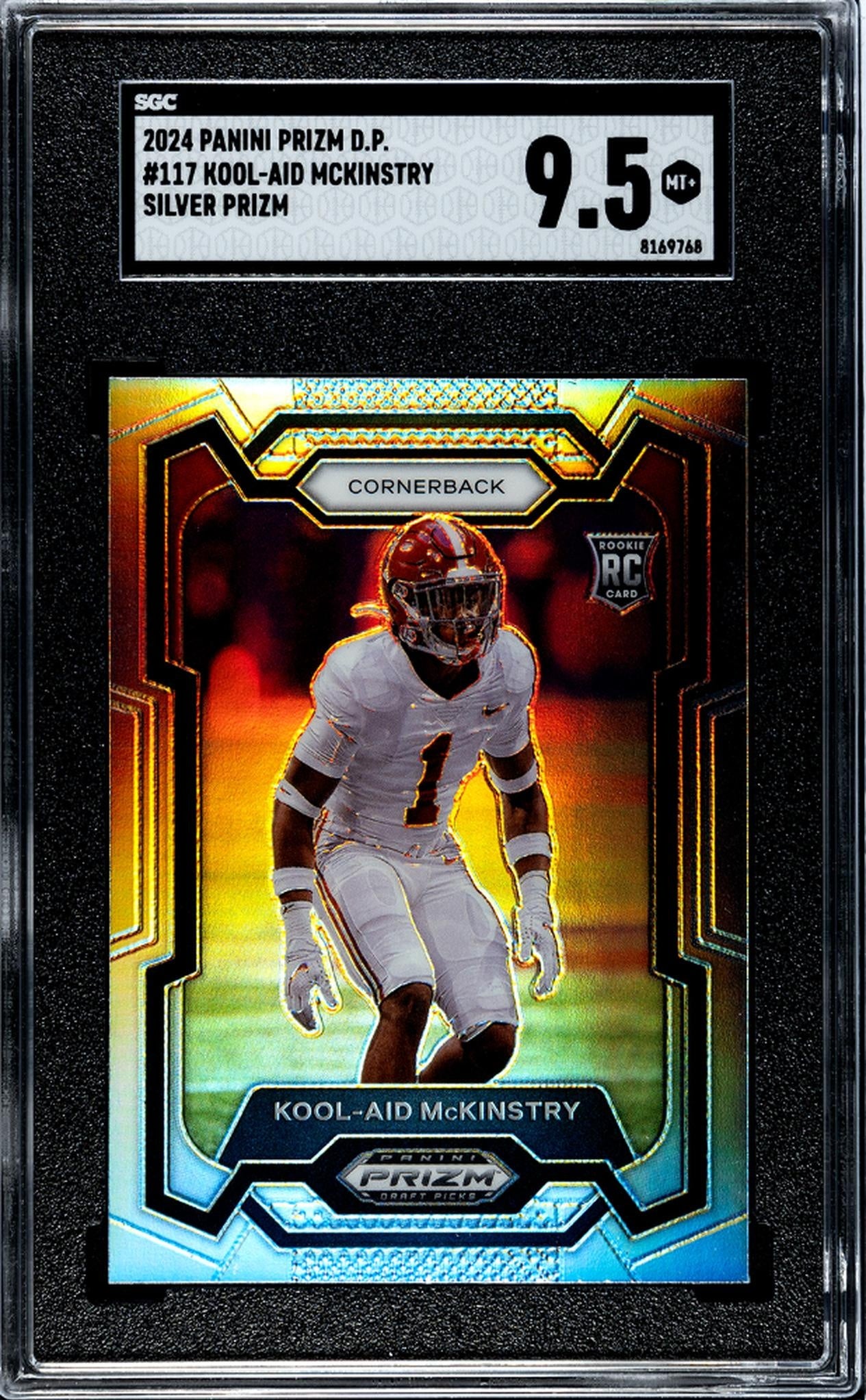 2024 Panini Prizm Draft Picks #117 Kool-Aid Mckinstry Silver Prizm SGC 9.5