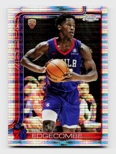2025 Topps Chrome #253 VJ Edgecombe Rookie RC Pulsar Refractor