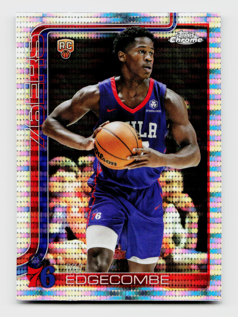 2025 Topps Chrome #253 VJ Edgecombe Rookie RC Pulsar Refractor