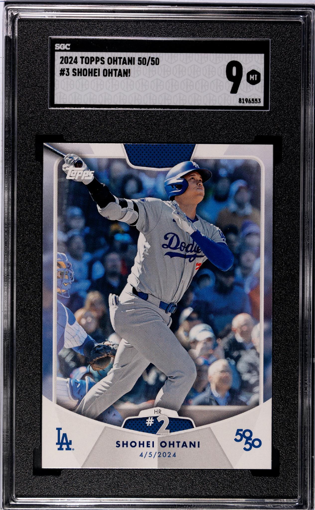 2024 Topps #3 Shohei Ohtani 50/50/50 SGC 9