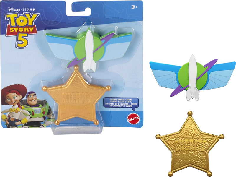 Disney Pixar Toy Story Role Play Badge 2-Pack - Sheriff & Space Ranger