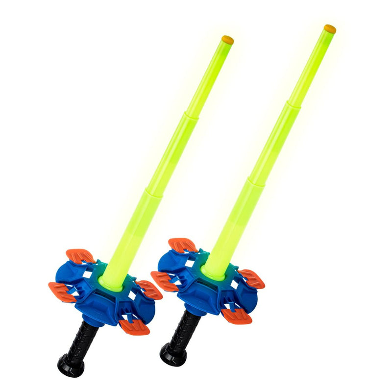 Franklin Sports Nerf Fencing Duel Set - 2 Retractable Light-Up Swords