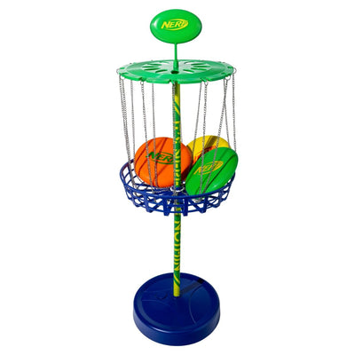 Franklin Sports Nerf Disc Golf Starter Set with Basket and 3 Discs