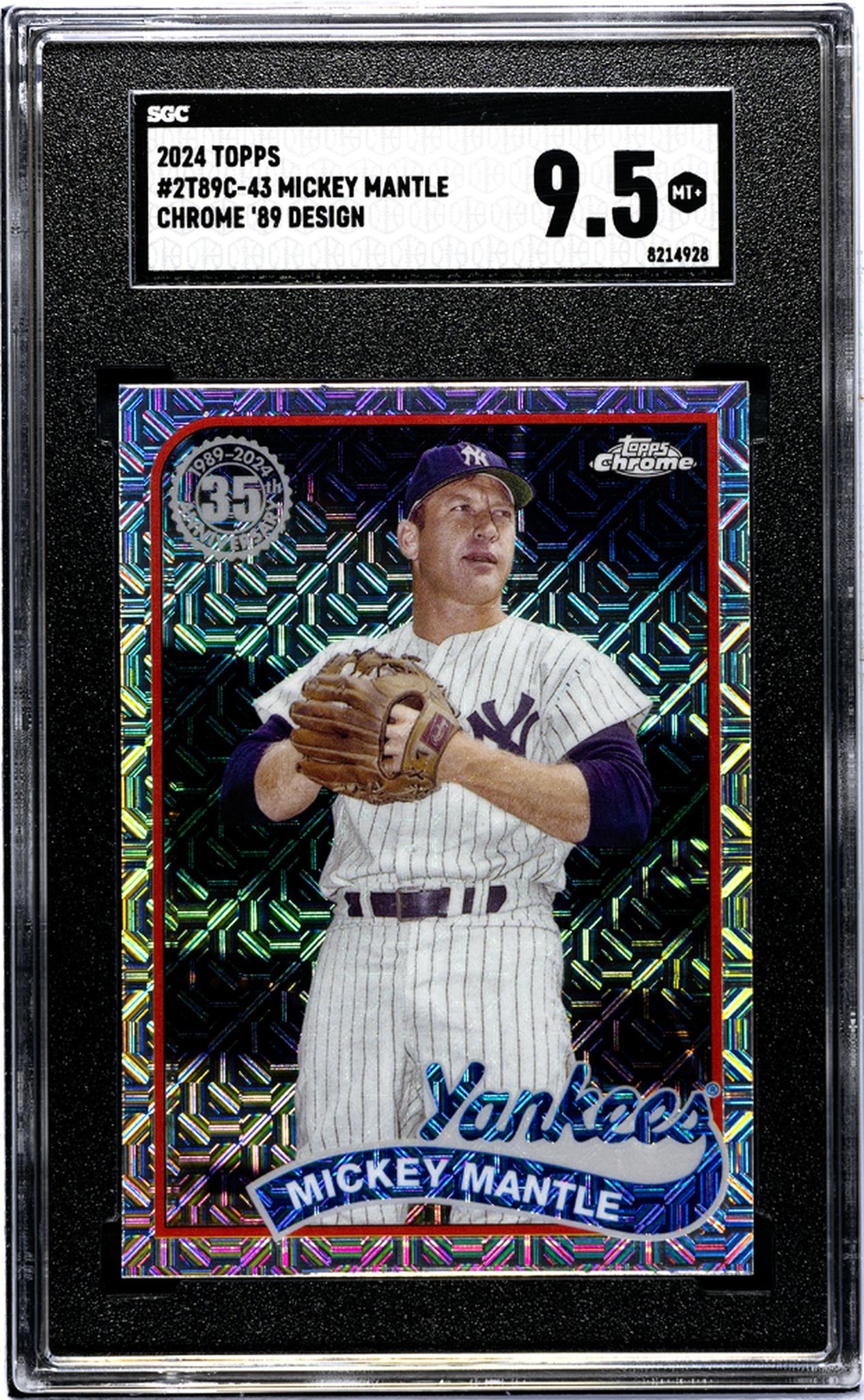 2024 Topps #2T89C-43 Mickey Mantle Ch. '89 SGC 9.5