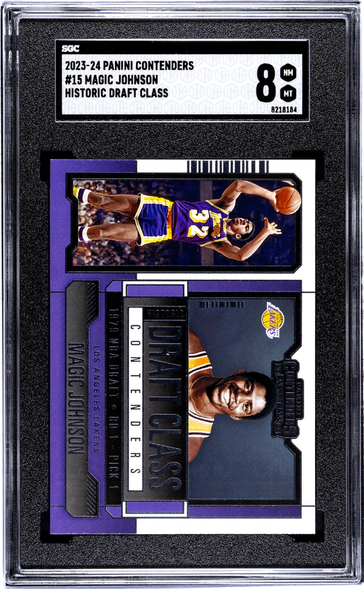 2023 Panini Contenders Historic Draft Class Magic Johnson #15 SGC 8