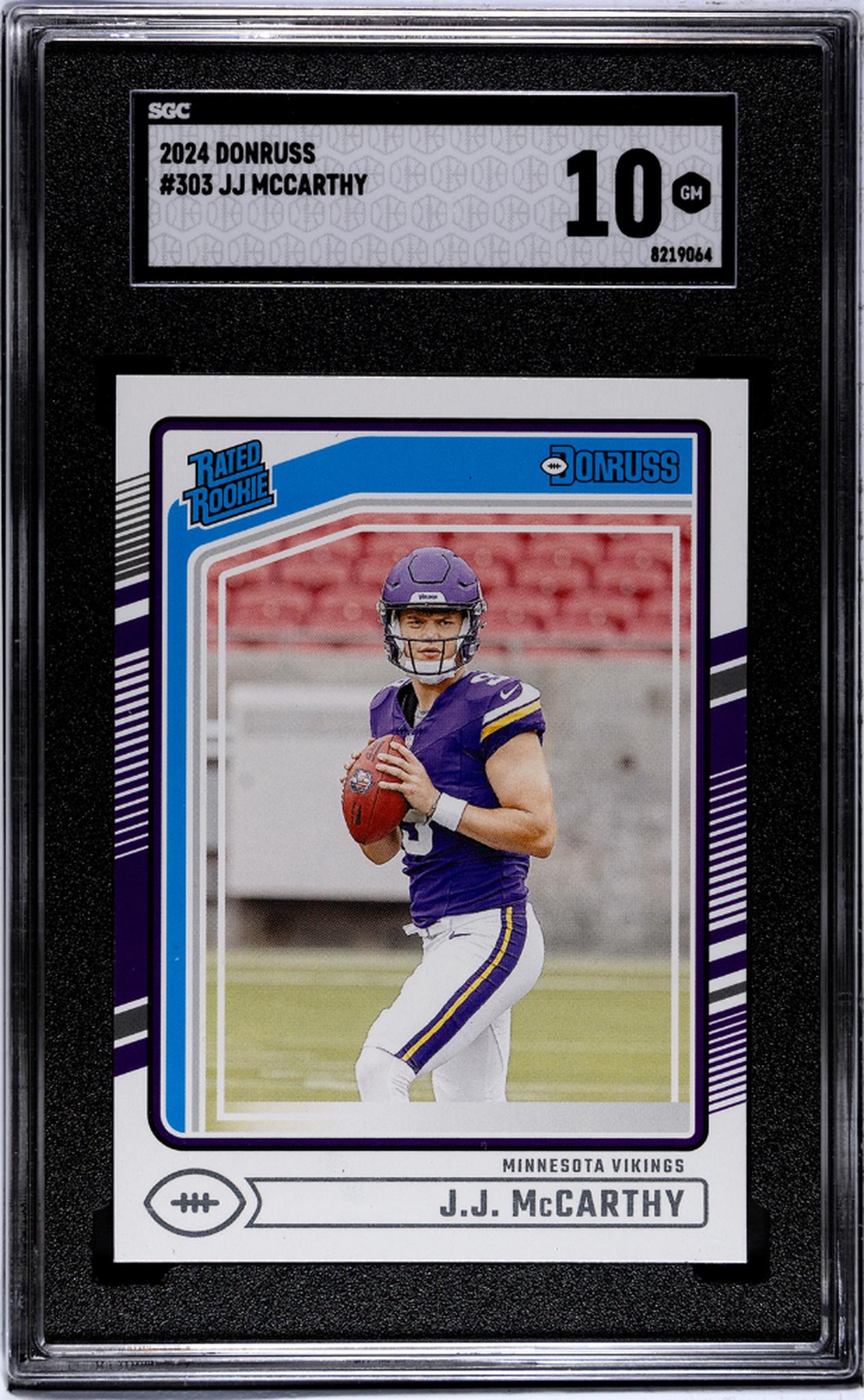 2024 Donruss #303 Jj Mccarthy SGC 10