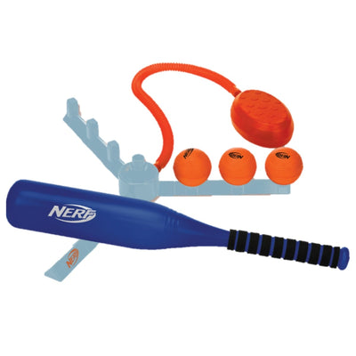 Franklin Sports Nerf Airtee Baseball Tee with Stomp Launcher