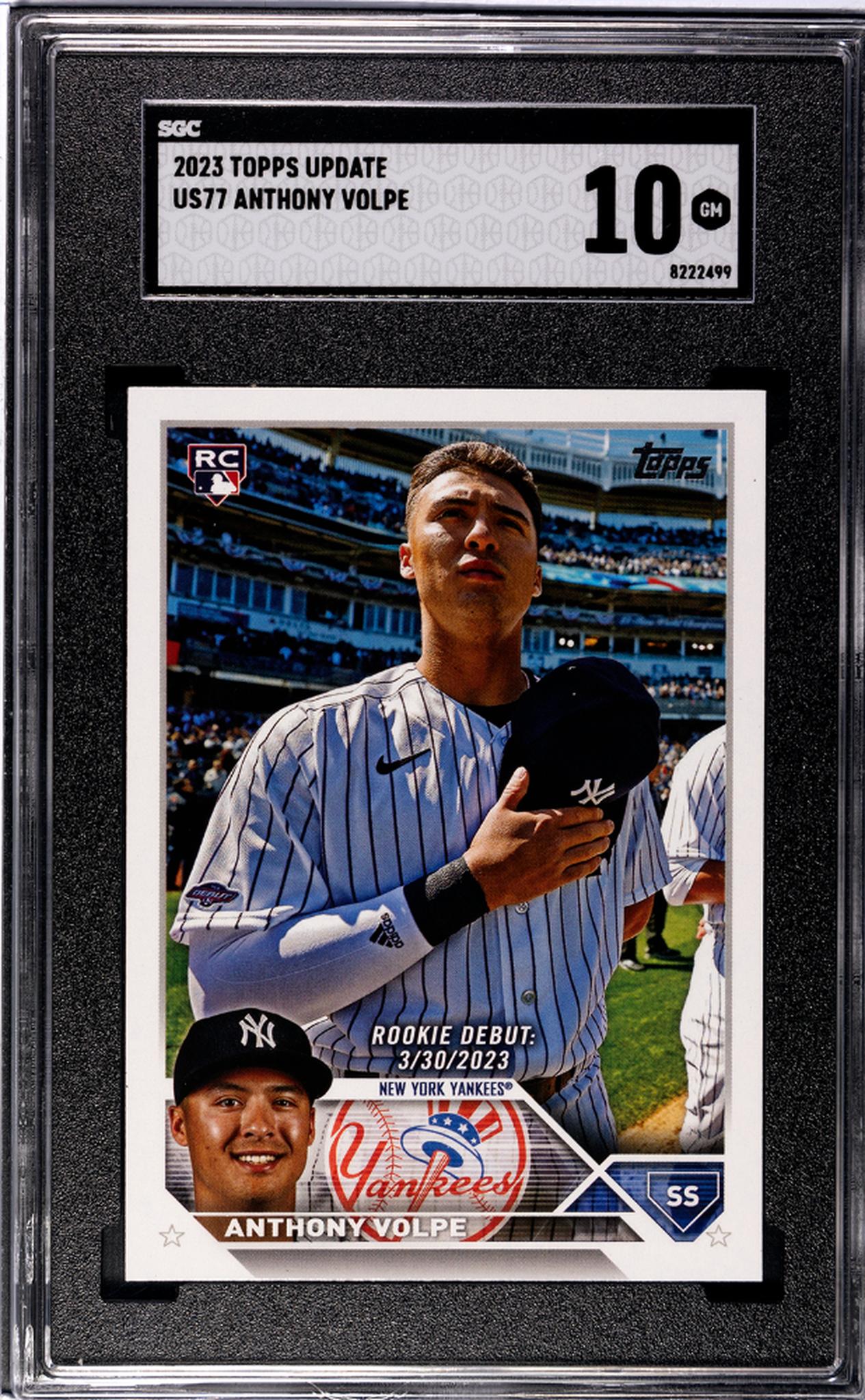 2023 Topps Update #US77 Anthony Volpe SGC 10