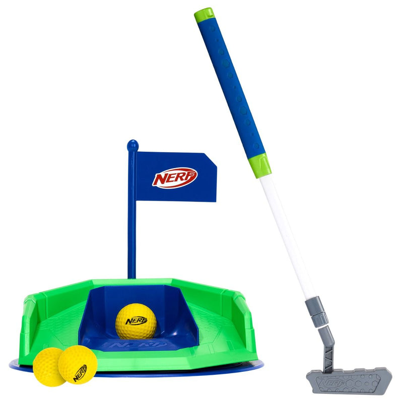 Franklin Sports NERF Pivot Putt Indoor Golf Set with Auto Return Base