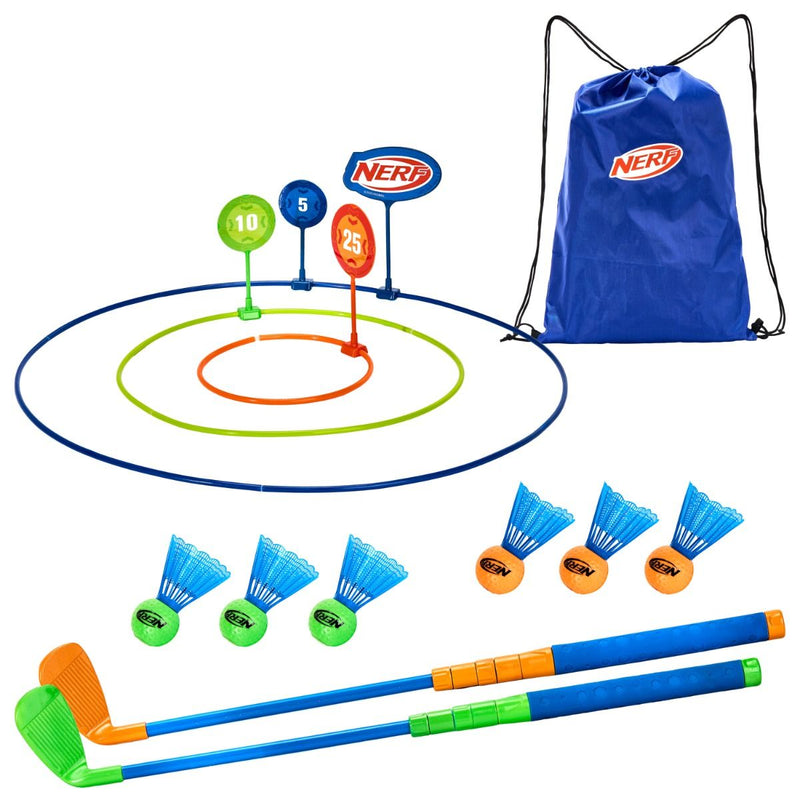 Franklin Sports NERF Birdie Golf Set with 2 Clubs and 6 Foam Balls