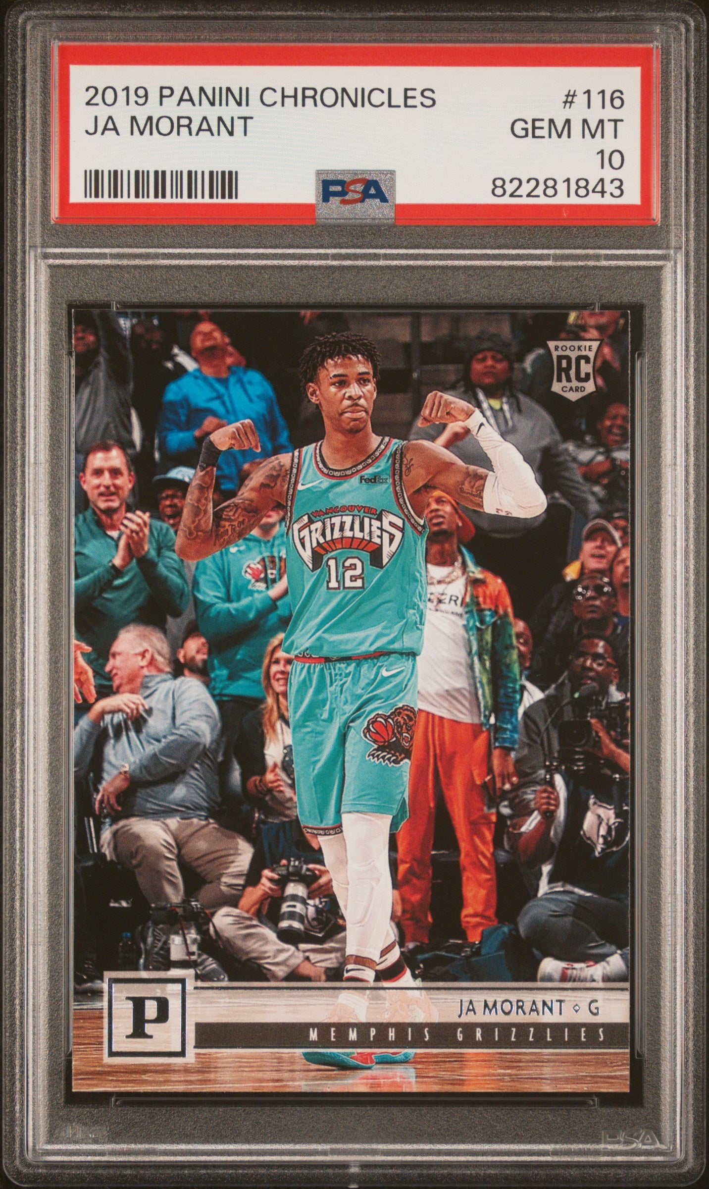 2019 Panini Chronicles Panini Ja Morant #116 RC PSA 10