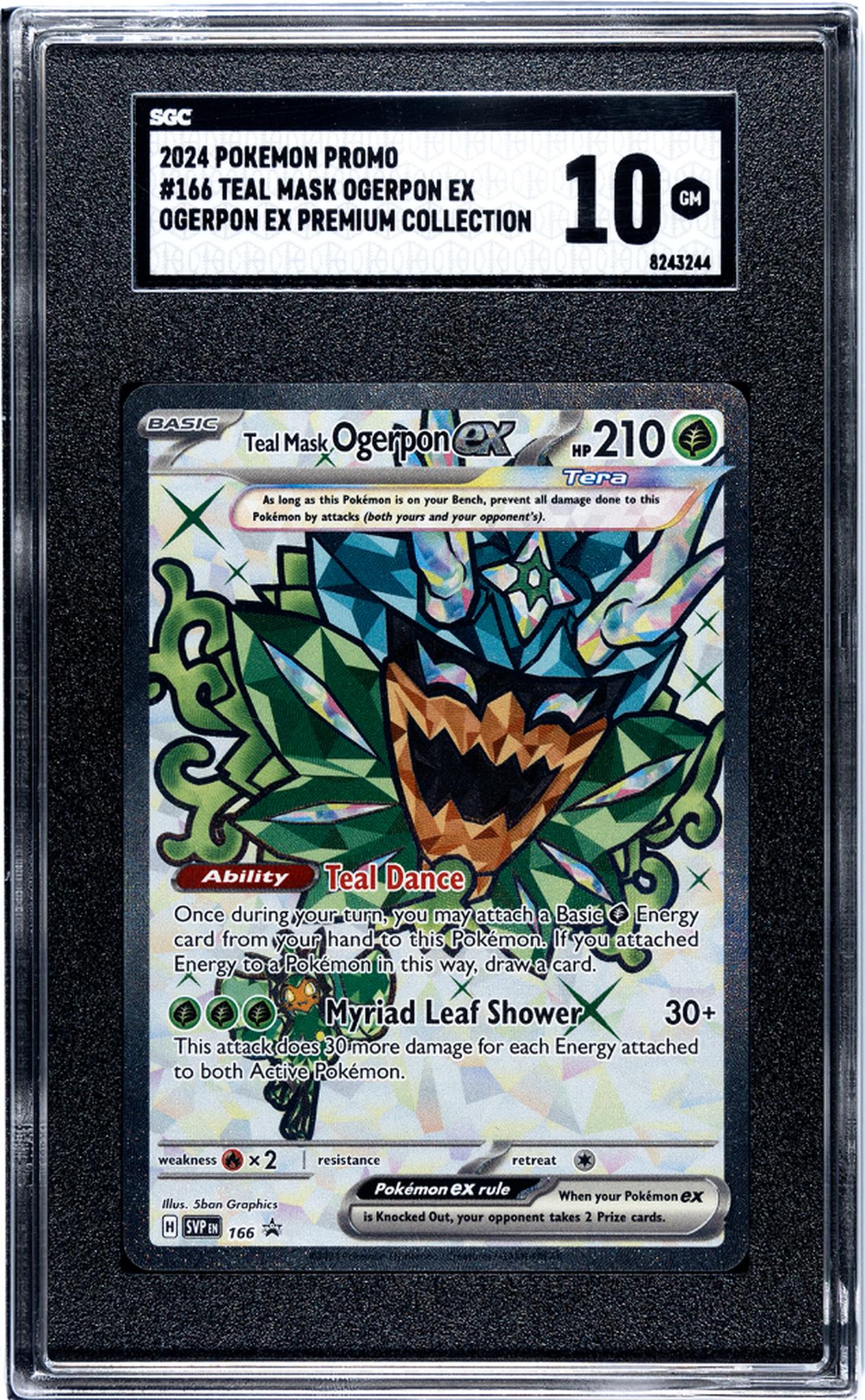 2024 Pokémon Scarlet & Violet Promo Teal Mask Ogerpon #SVP166 EX Holo SGC 10