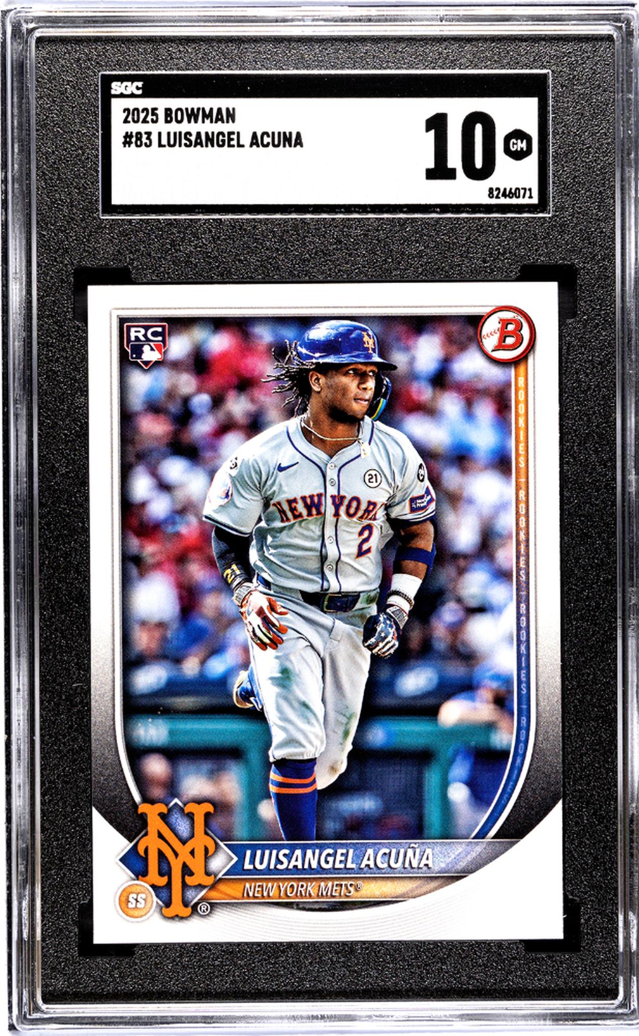 2025 Bowman #83 Luisangel Acuna SGC 10