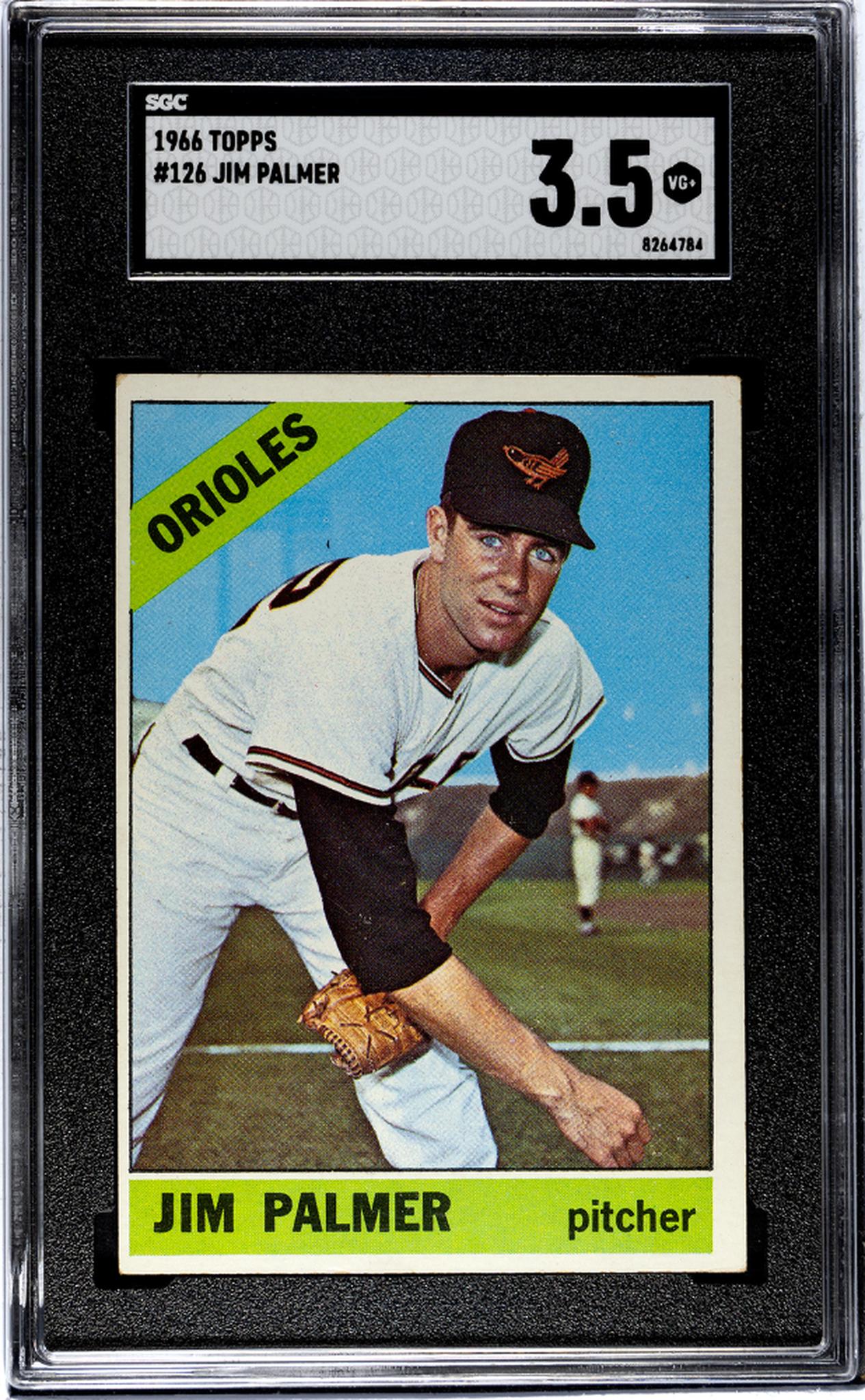 1966 Topps #126 Jim Palmer SGC 3.5