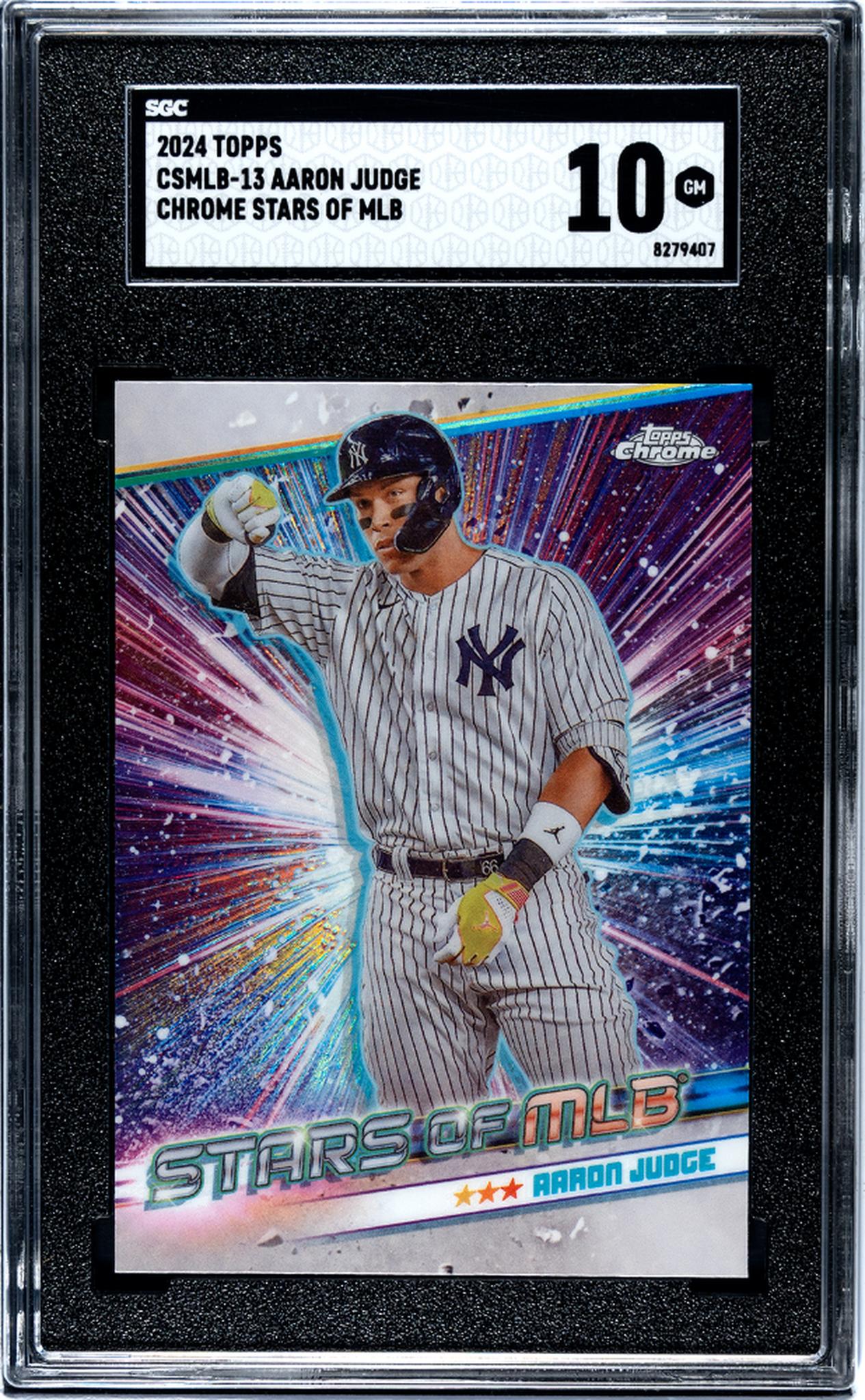 2024 Topps #CSMLB-13 Aaron Judge Chrome Stars of MLB SGC 10