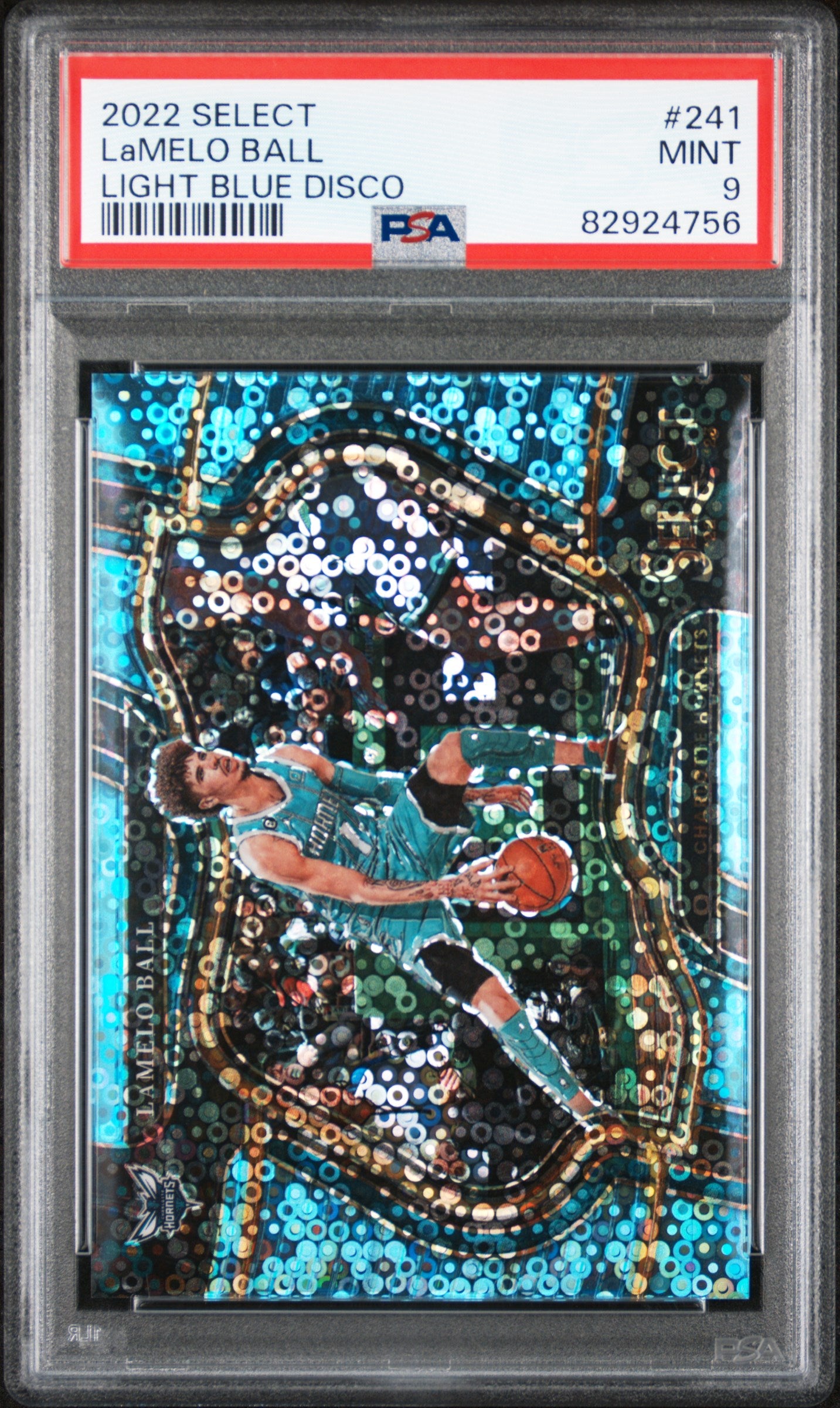2022 Panini Select #241 Lamelo Ball Light Blue Disco PSA 9