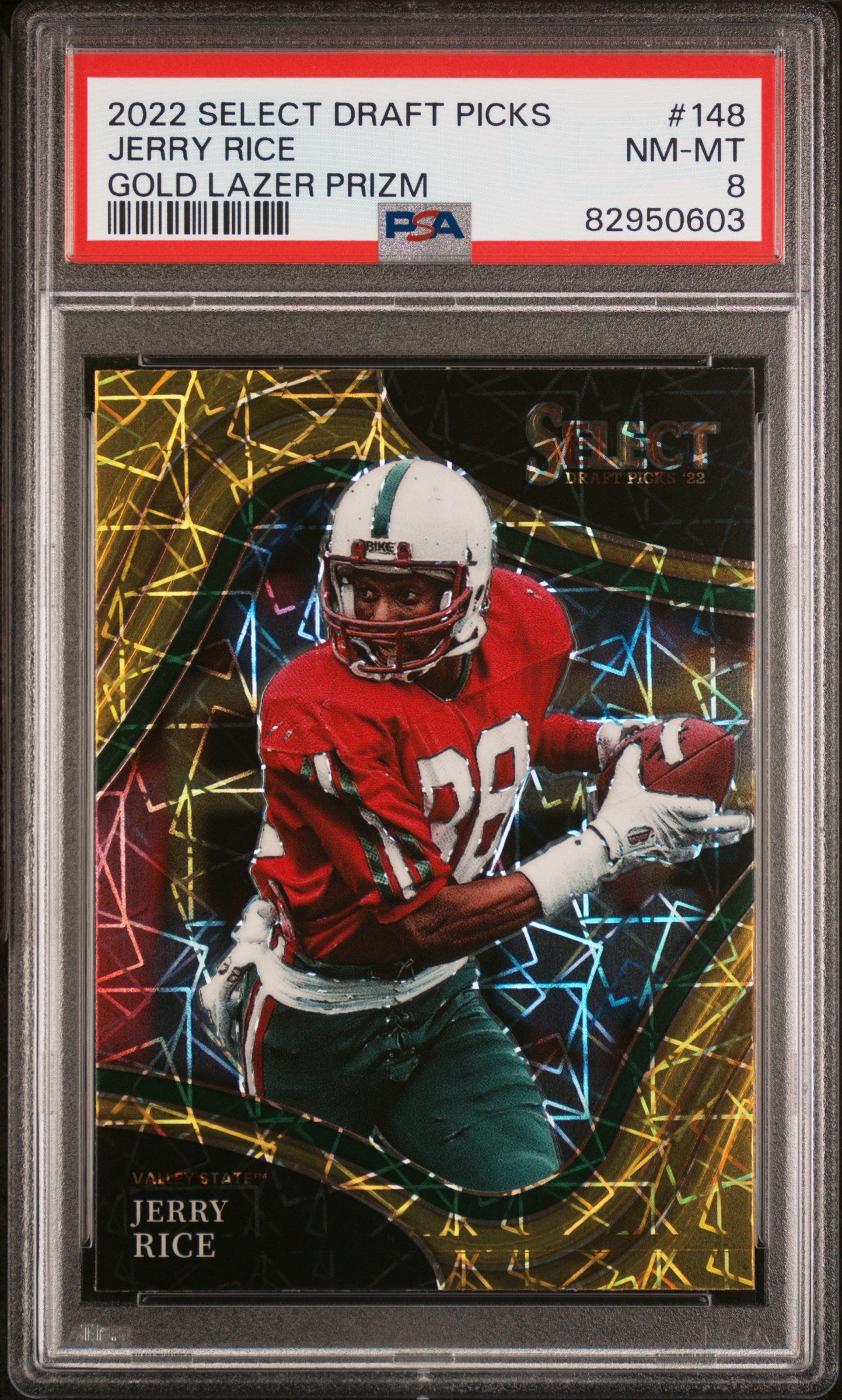 2022 Panini Select Jerry Rice Draft Picks #148 PSA 8