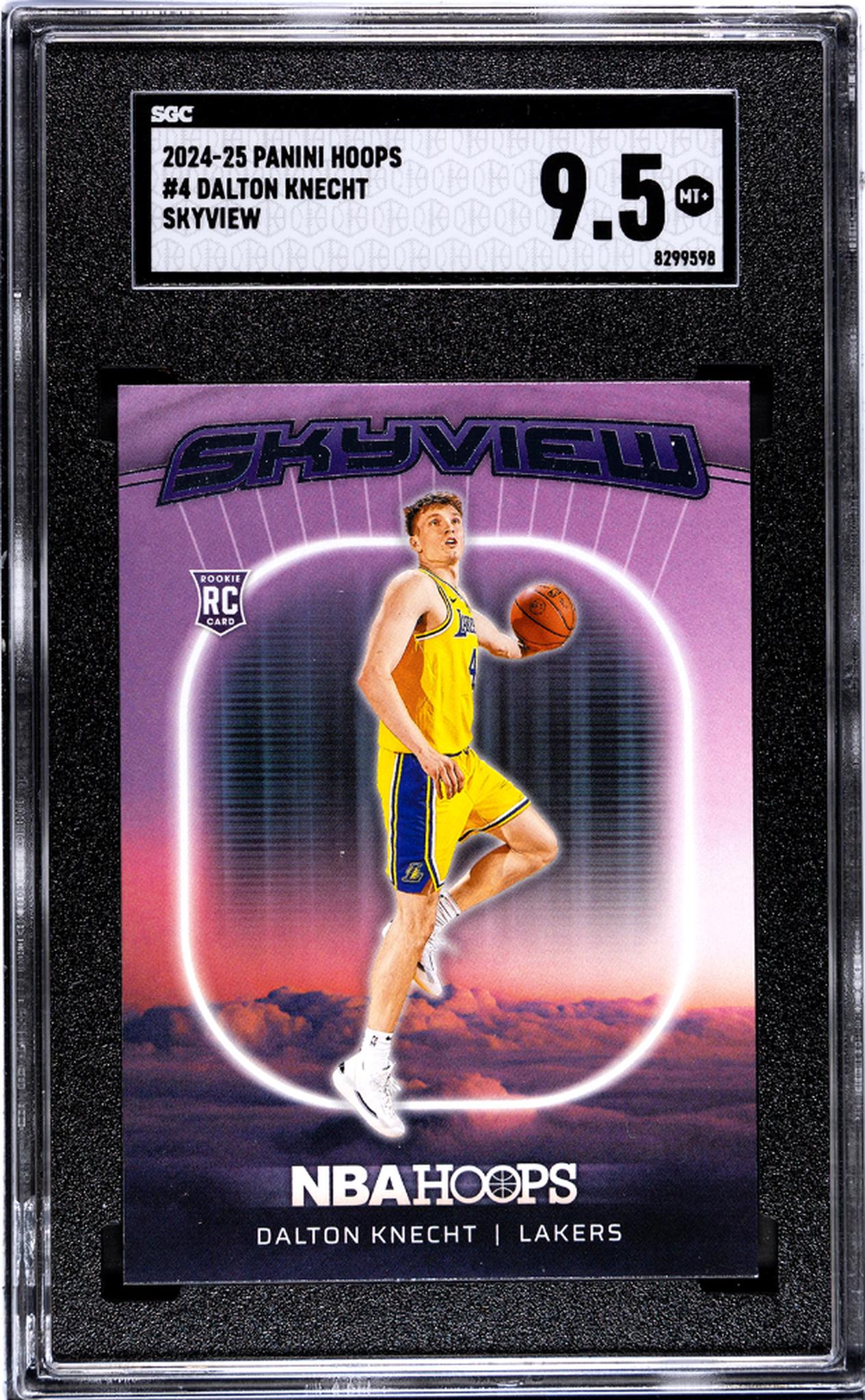 2024-25 Panini Hoops Skyview Dalton Knecht #4 RC SGC 9.5