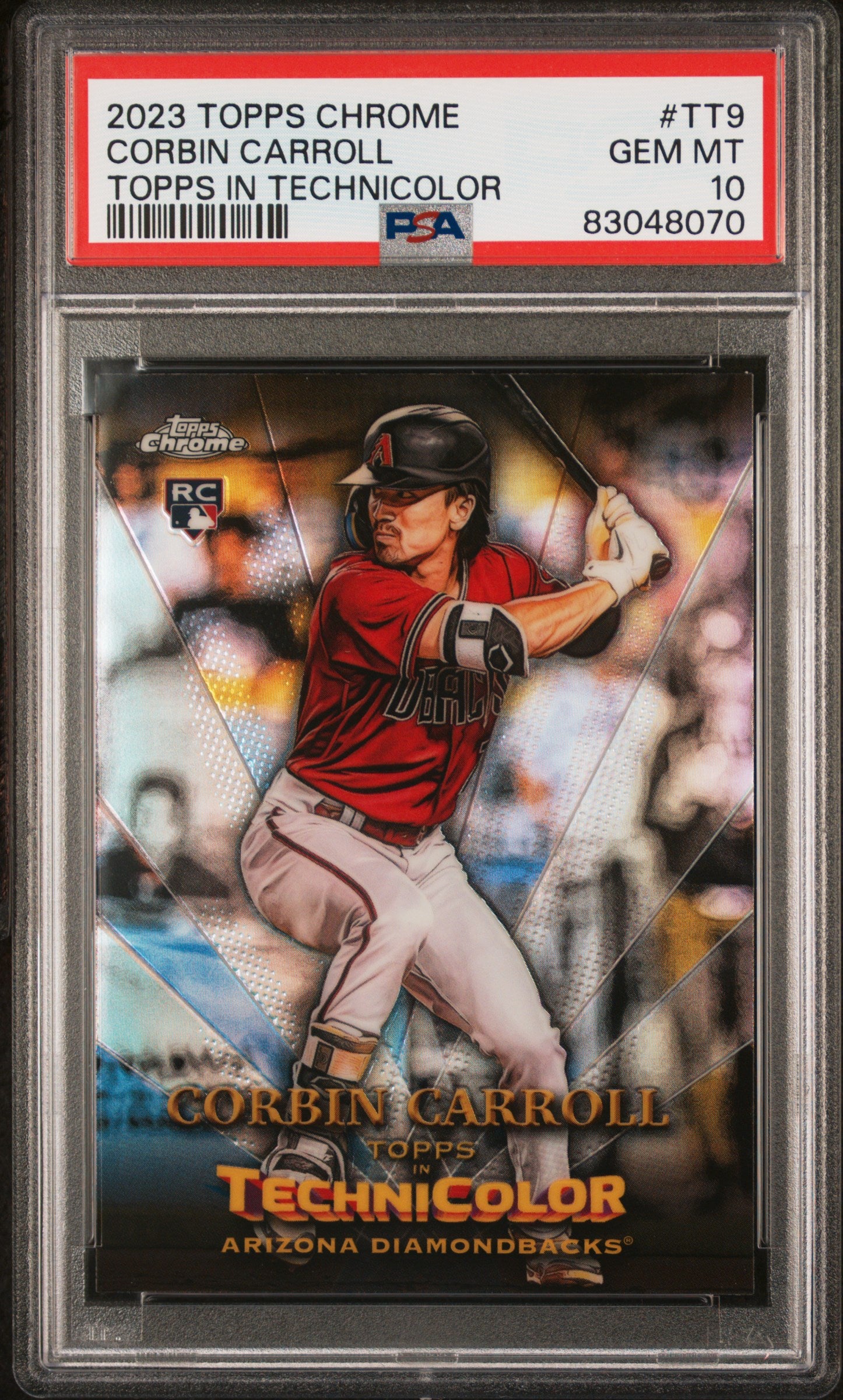2023 Topps Chrome Topps In Technicolor Corbin Carroll #TT9 PSA 10