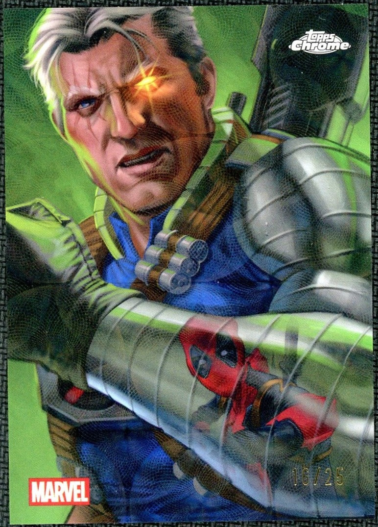 2025 Topps Chrome DE-3 Cable & Deadpool Reflections Kaleidoscope /25