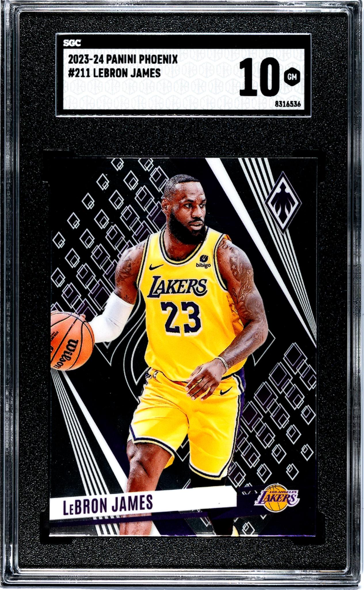 2023-24 Panini Phoenix #211 Lebron James SGC 10