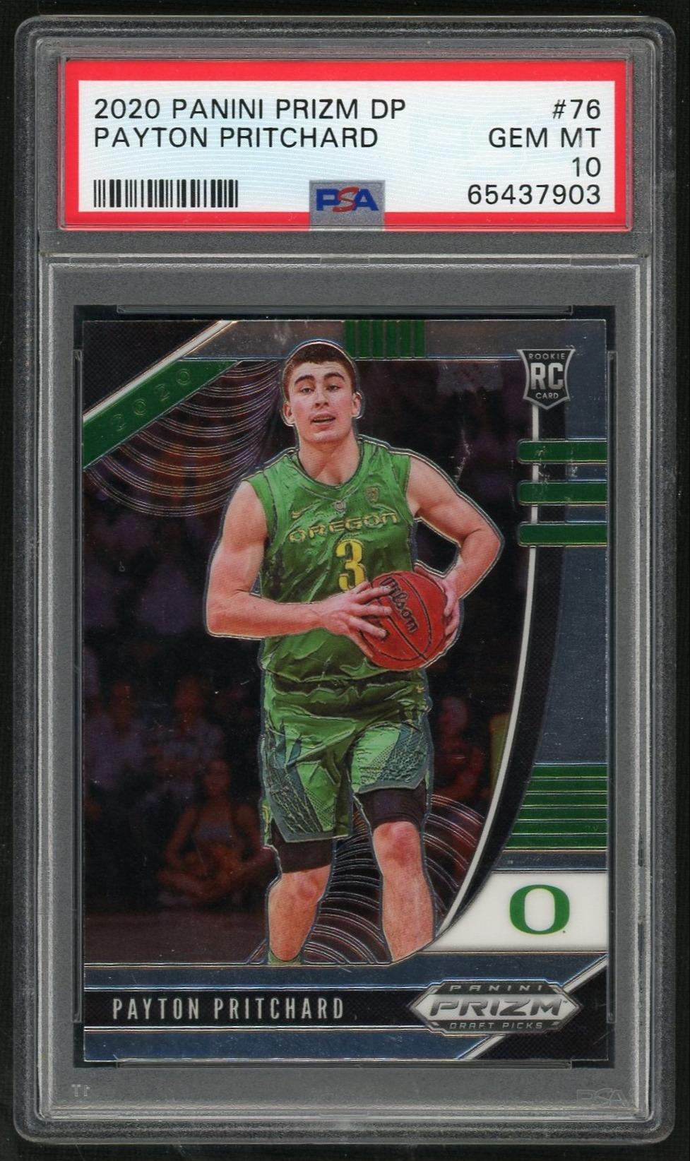 2020 Panini Prizm Draft Picks Payton Pritchard #76 PSA 10