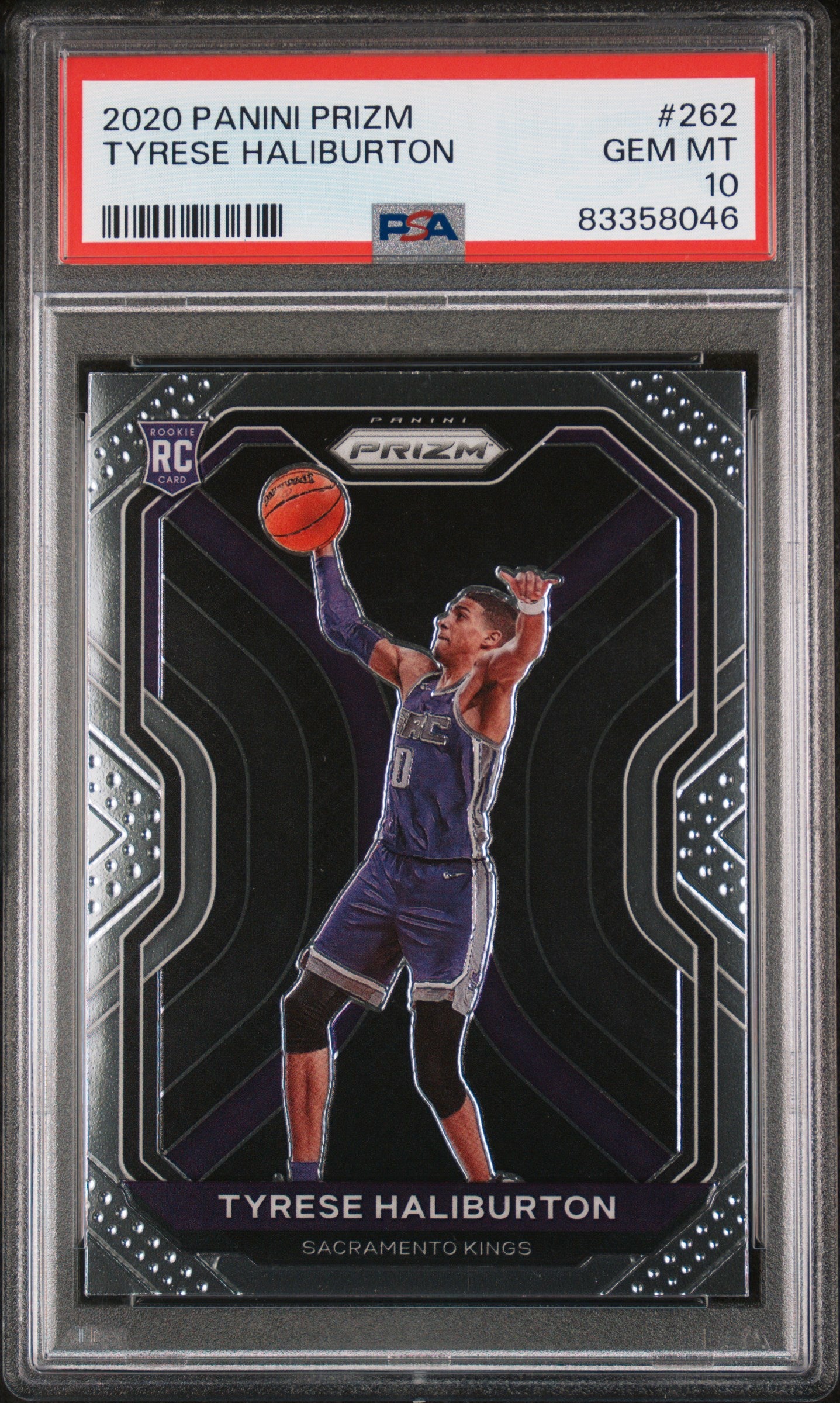 2020 Panini Prizm Tyrese Haliburton #262 RC PSA 10