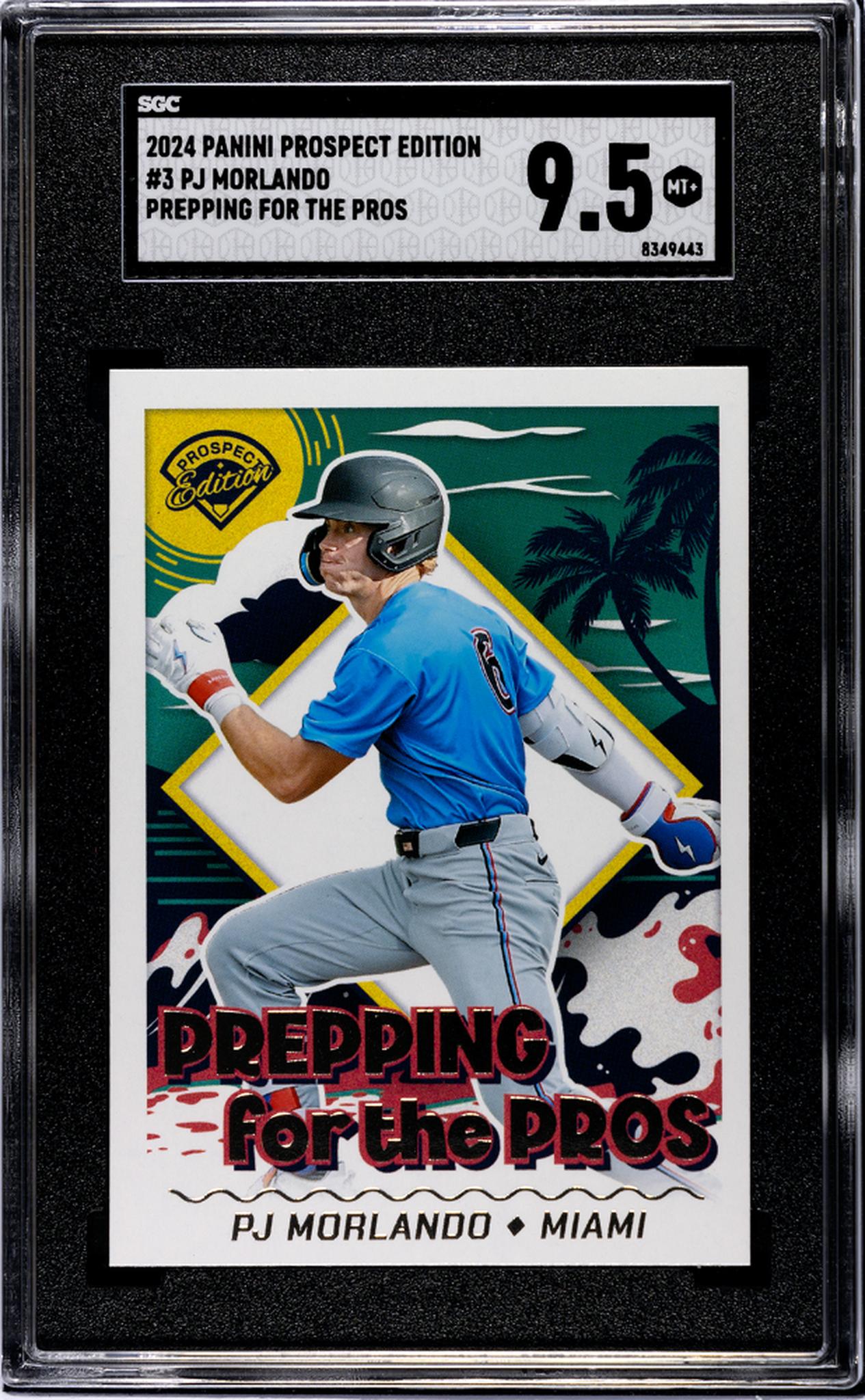 2024 Panini Prospect Edition PJ Morlando #3 SGC 9.5