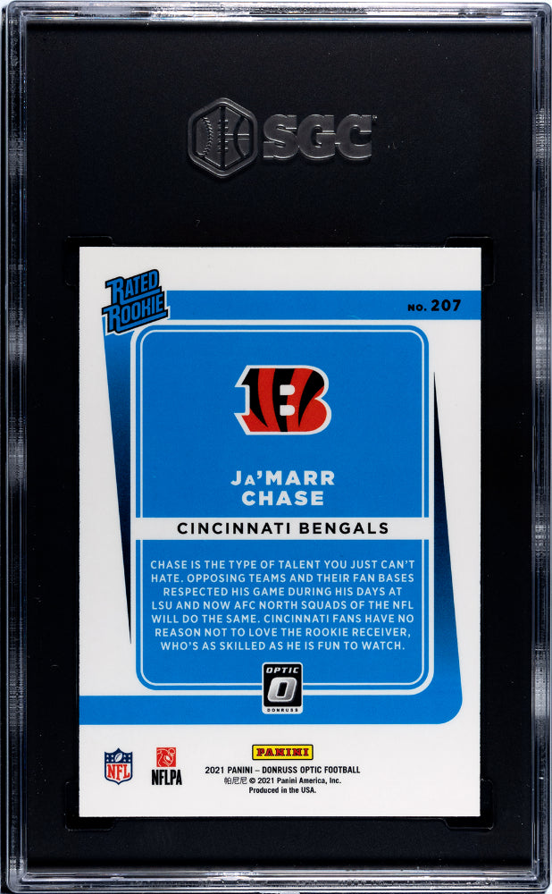 2021 Donruss Optic #207 Ja'Marr Chase SGC 9.5