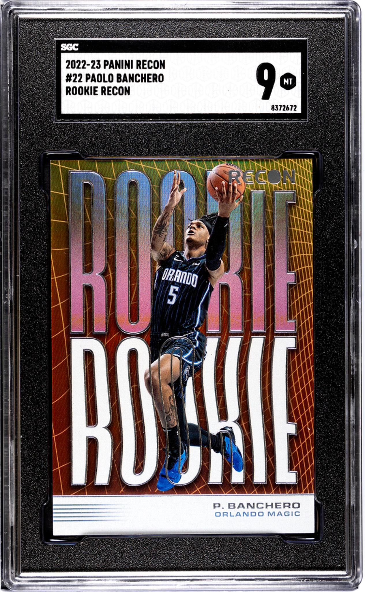 2022 Recon #22 Paolo Banchero Rookie Recon SGC 9