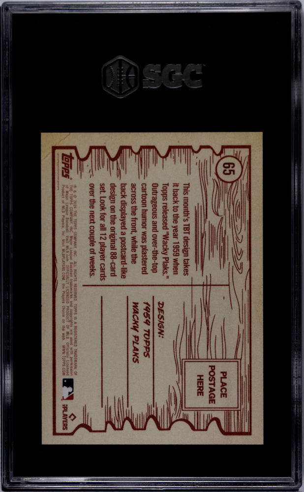 2024 Topps TBT Red Jersey Elly De La Cruz #65 RC SGC 10