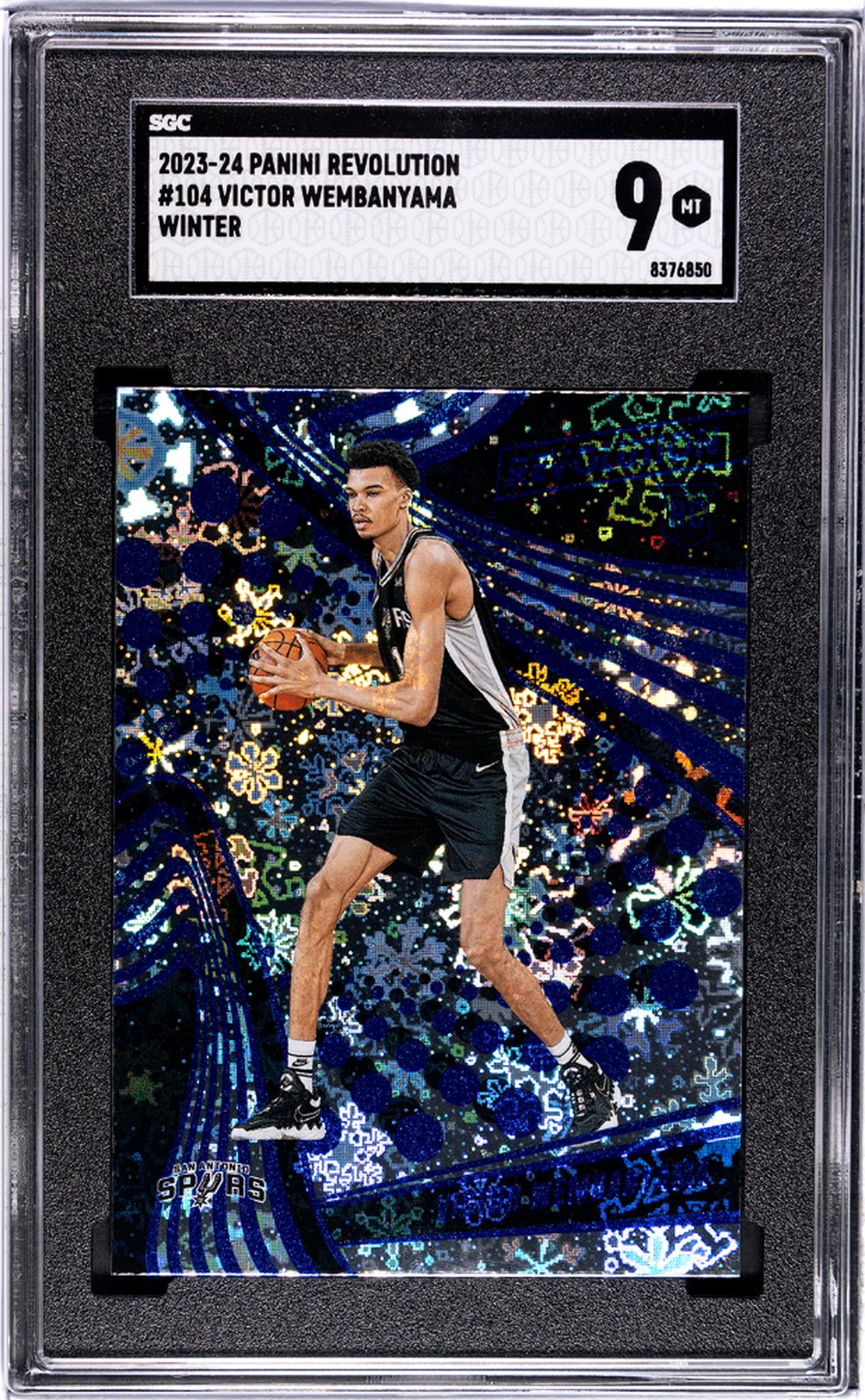 2023-24 Panini Revolution Winter Victor Wembanyama #104 RC SGC 9