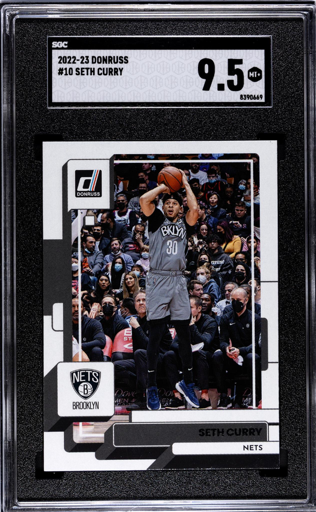 2022-23 Donruss Seth Curry #10 SGC 9.5