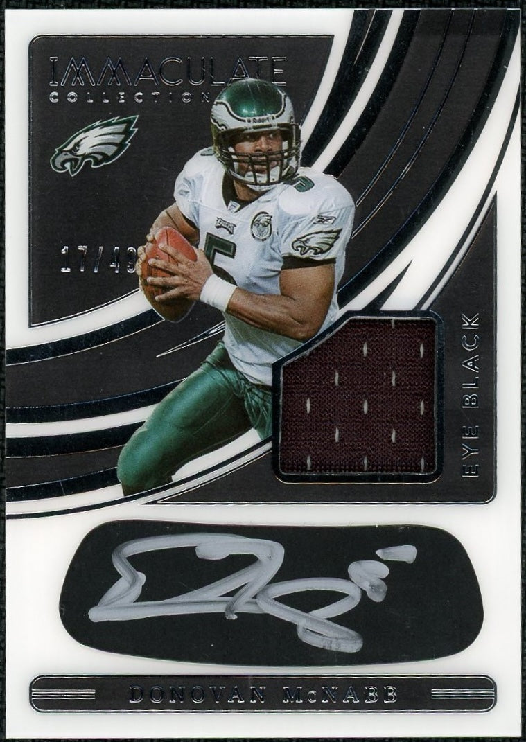 2022 Immaculate EBJ-DMN Donovan McNabb Eye Black Auto /49 17/49