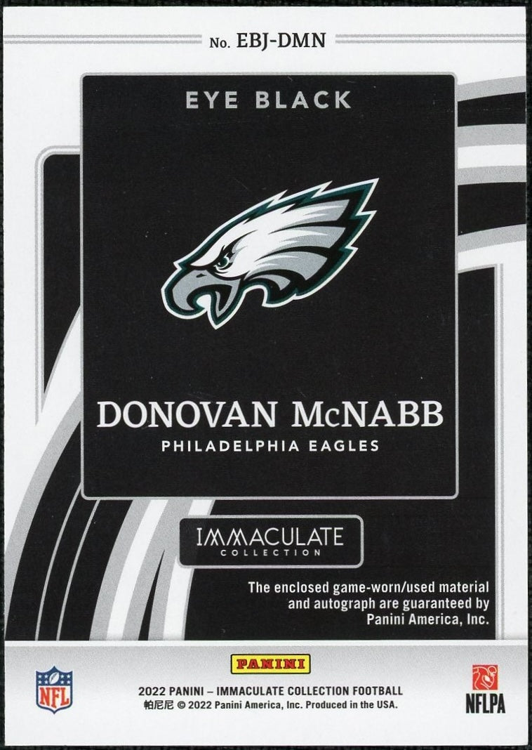 2022 Immaculate EBJ-DMN Donovan McNabb Eye Black Auto /49 17/49